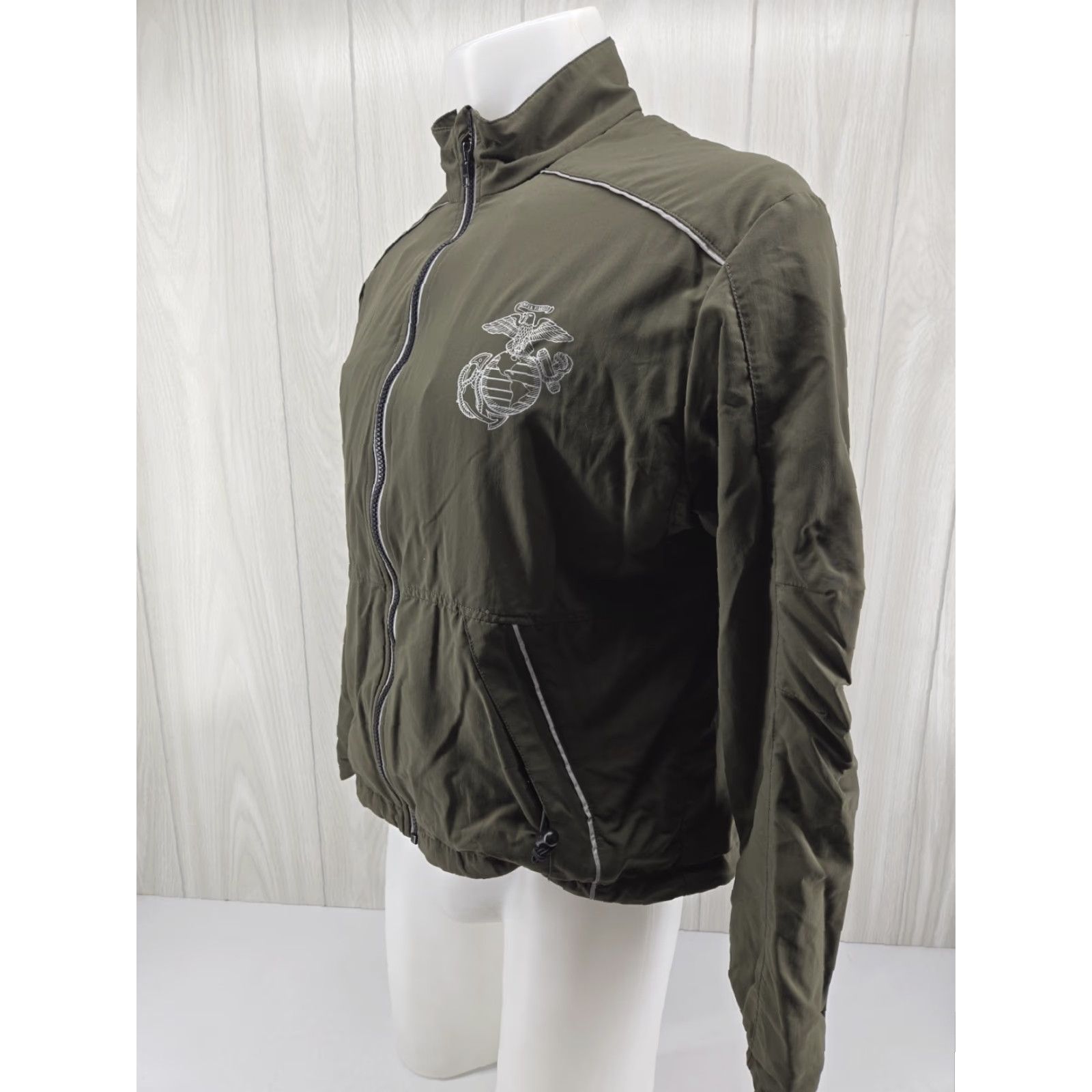 New Balance VINTAGE (no) -> USMC Marine Corps Jacket Mens Medium Green Training Running New Balance Size US 31 - 3 Thumbnail