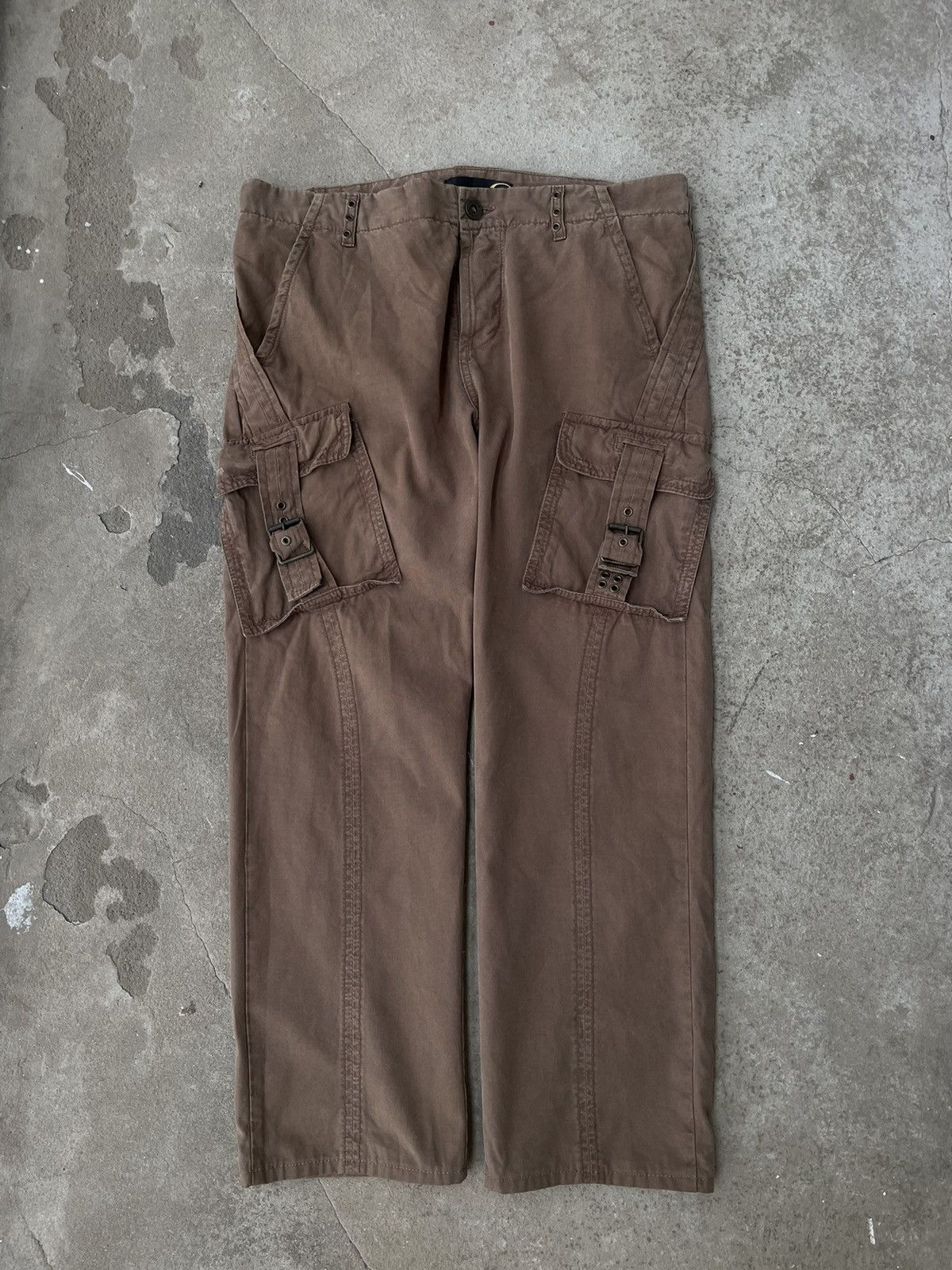 image of Cavalli Class x Just Cavalli Vintage Military Archive Cargo Pants in Brown, Men's (Size 36)