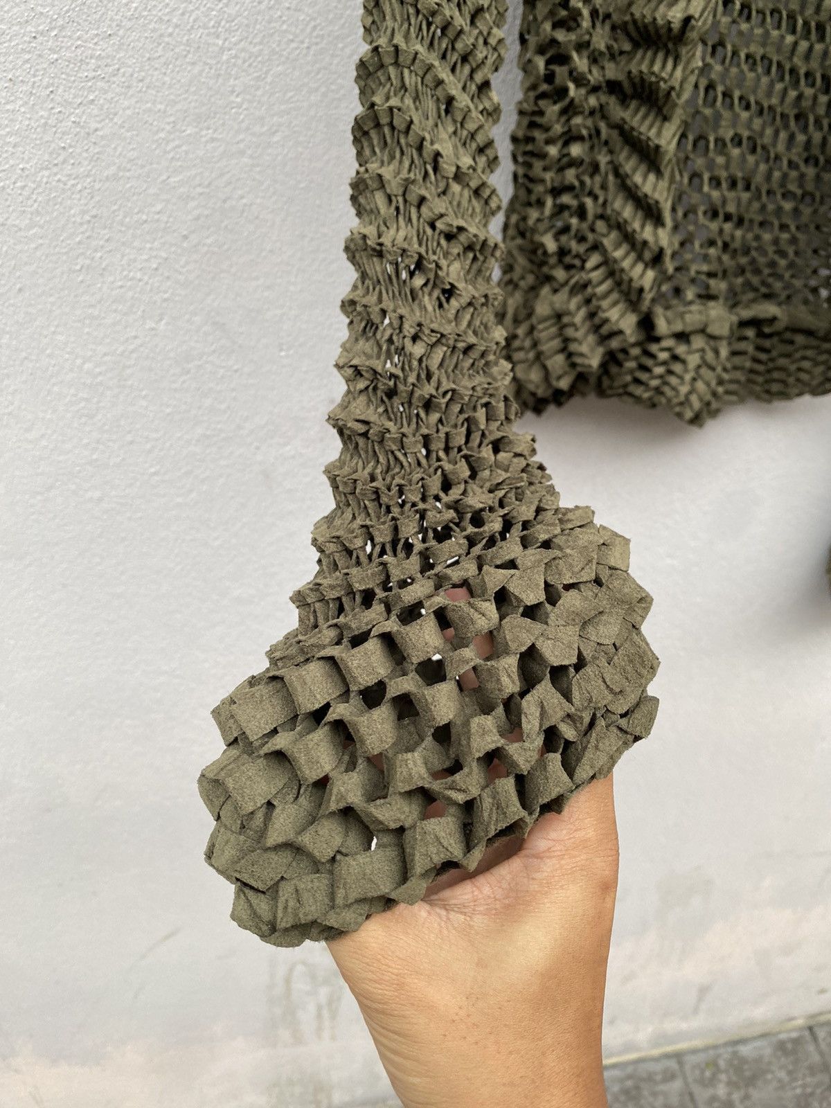 Hiroko Koshino Homme 💥Archived💥 HIROKO KOSHINO Pleated 3D Mesh Knit Spider Web Size S / US 4 / IT 40 - 11 Thumbnail