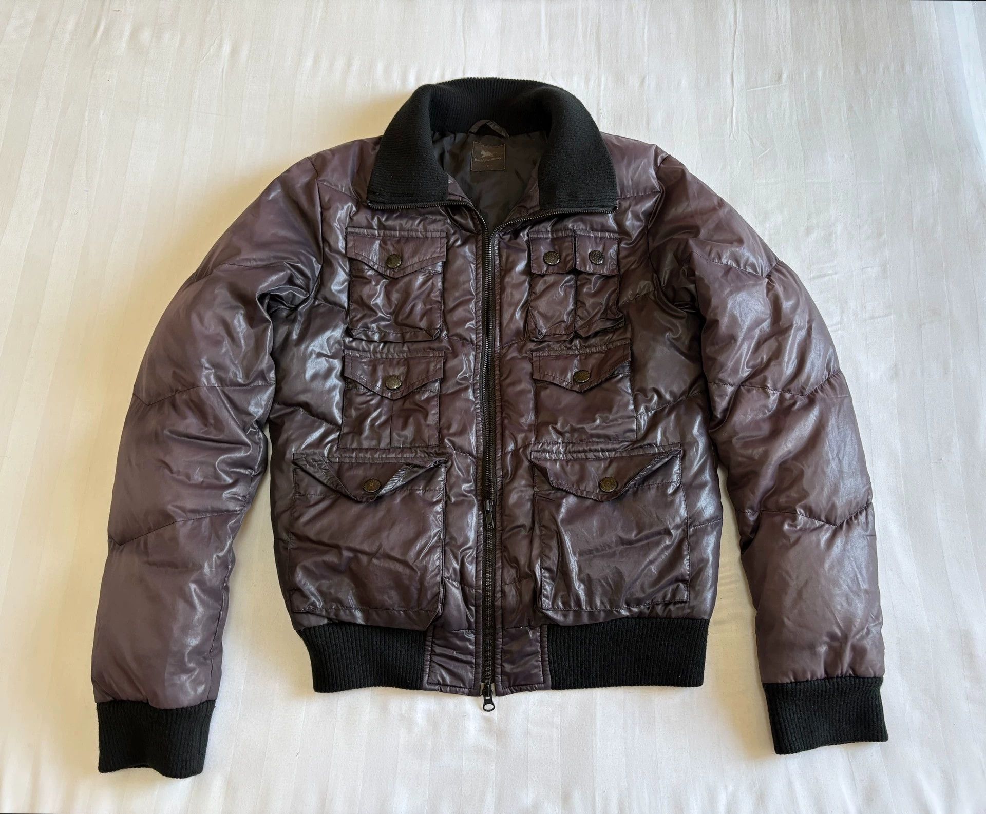 BUFFALO BOBS Buffalo Bobs Vintage Down Jacket Multi-Pkt Double Zip Knit Trim Size US M / EU 48-50 / 2 - 1 Thumbnail