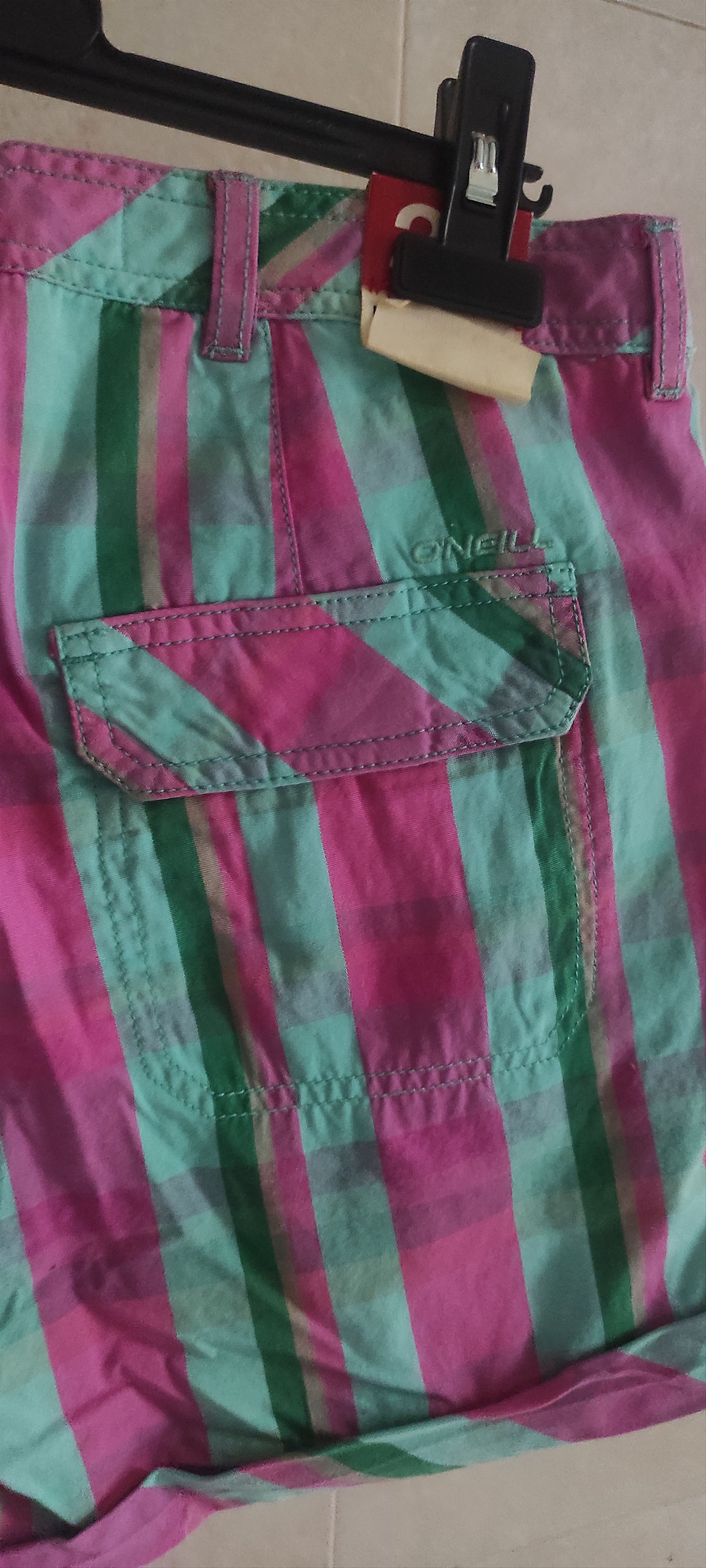 O'Neill Lot Of 2 Oneill Men's Plaid Bermuda Striped Shorts Size 32 Size US 27 - 5 Thumbnail