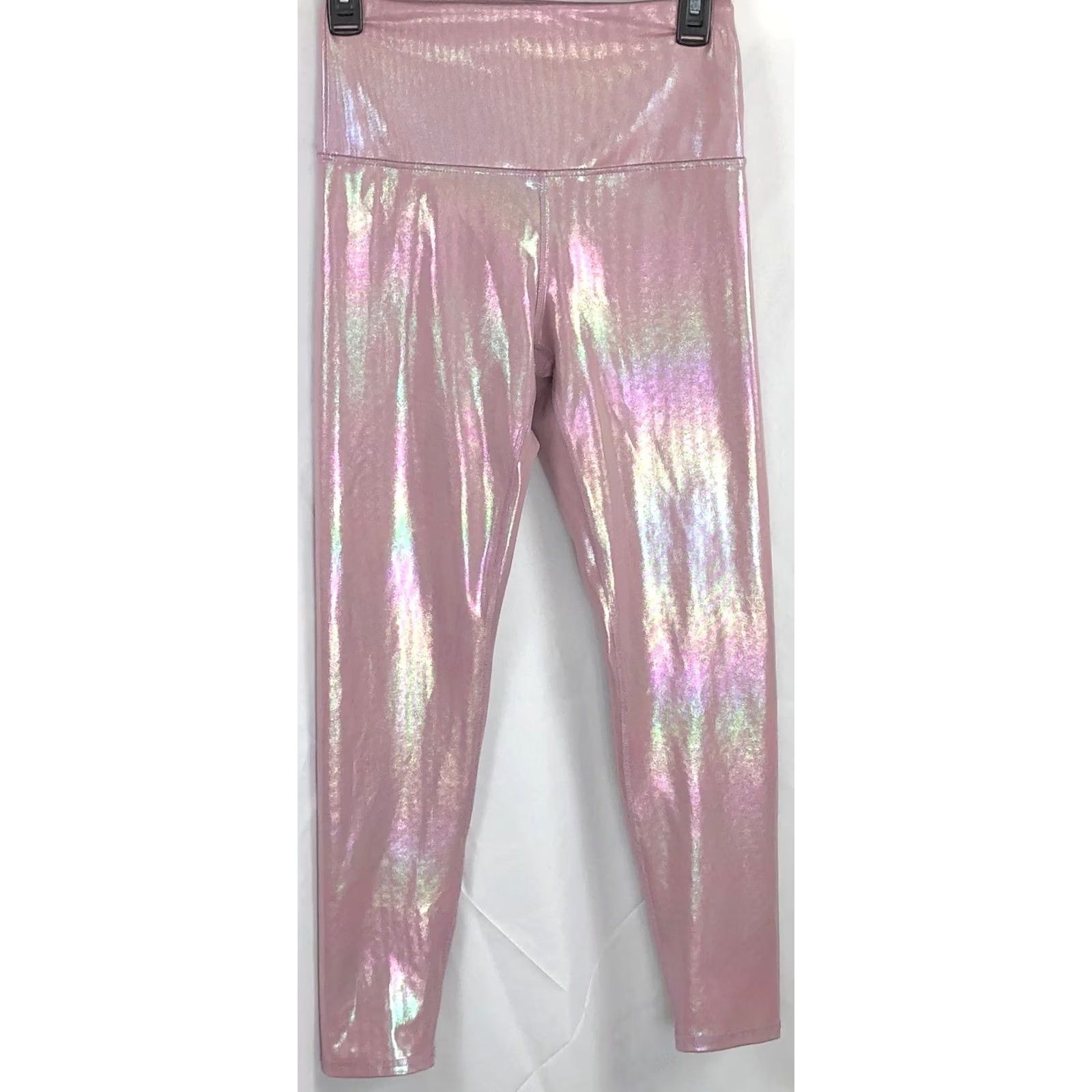 Vintage Ellie active Gym leggings 8-10 Pink Metallic High Rise Yoga Pants - Casual Size 30" / US 8 / IT 44 - 4 Thumbnail
