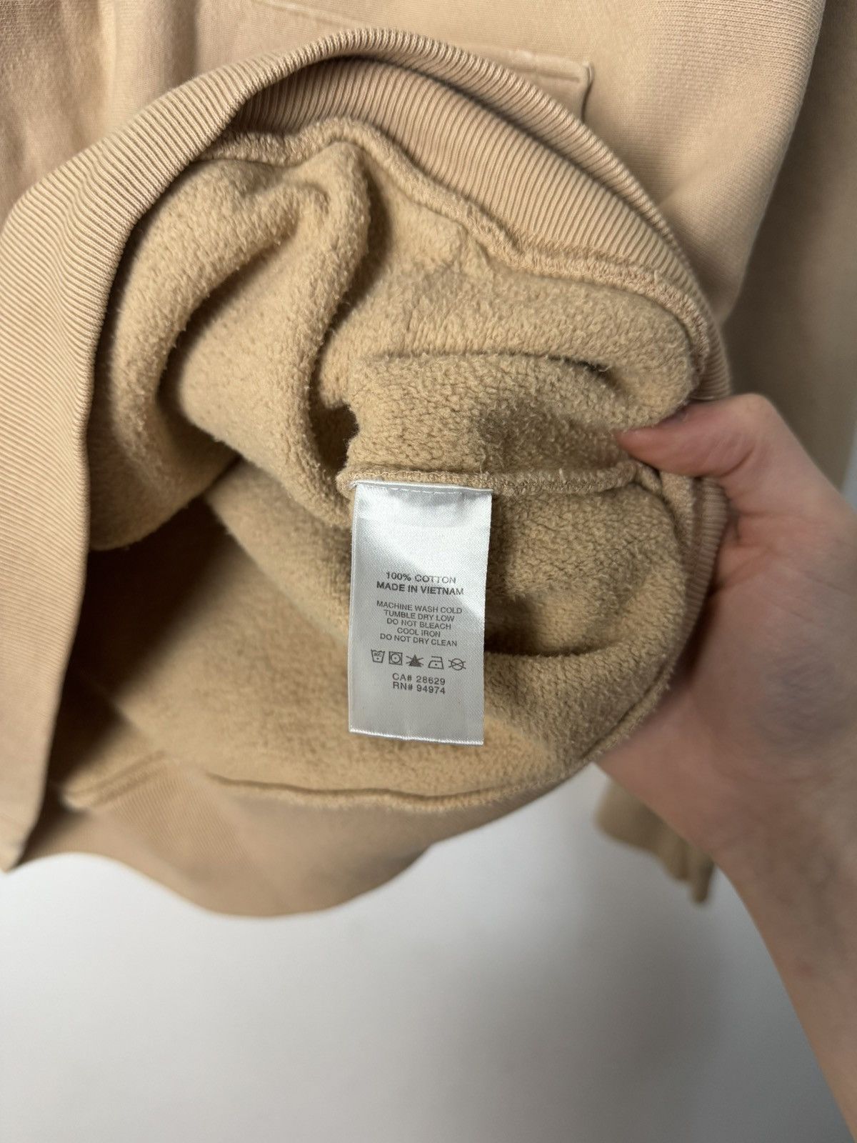 Stussy Stussy Logo Hoodie Beige Streetwear Y2K Style Size US M / EU 48-50 / 2 - 8 Thumbnail