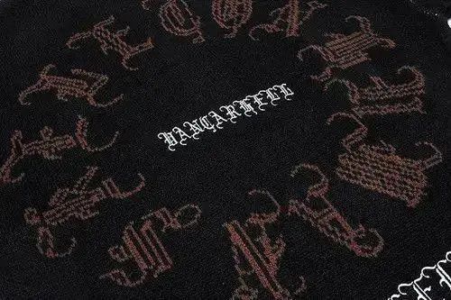 VIBE Distressed Gothic Skeleton Print Knitwear Size US L / EU 52-54 / 3 - 2 Thumbnail
