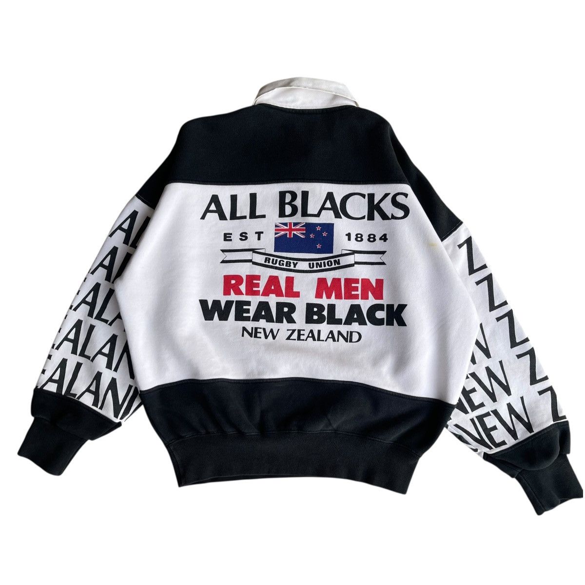 Canterbury of New Zealand × Vintage Canterburry Of New Zealand All Black Rugby Sweatshirt Crop Size S / US 4 / IT 40 - 2 Thumbnail