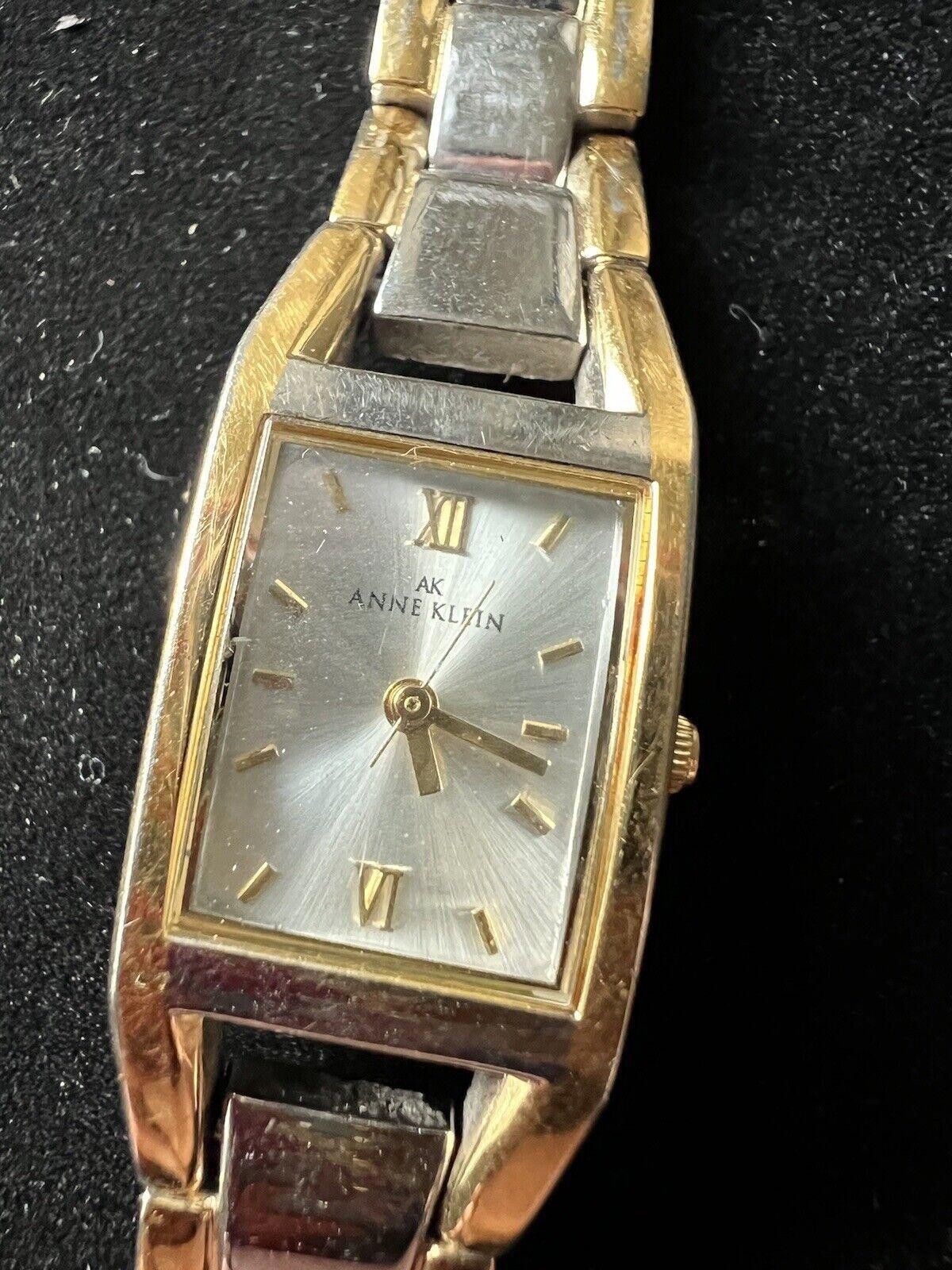 Designer ANNE KLEIN WOMEN STAINLESS STEEL Two TONE Watch New Battery Size ONE SIZE - 1 Thumbnail