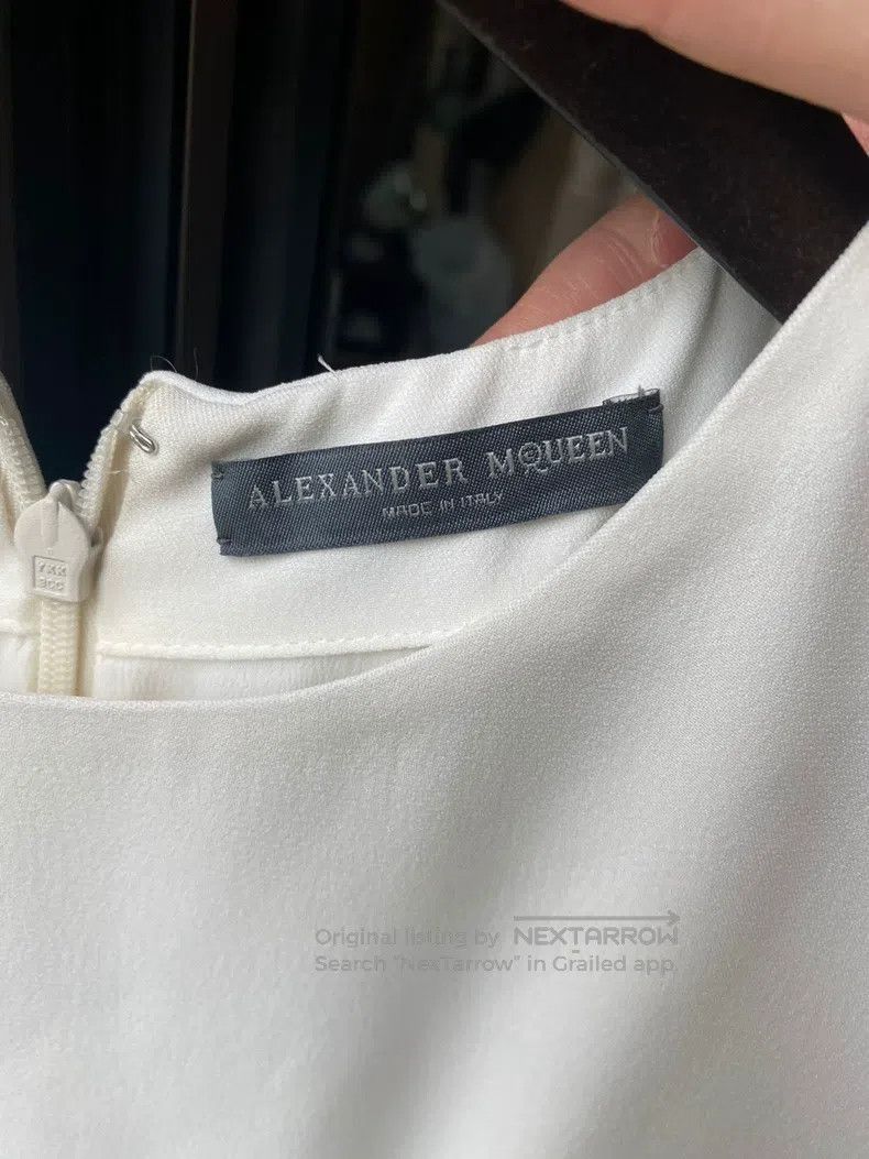 Alexander McQueen Alexander Mcqueen White dress Size XS / US 0-2 / IT 36-38 - 3 Thumbnail