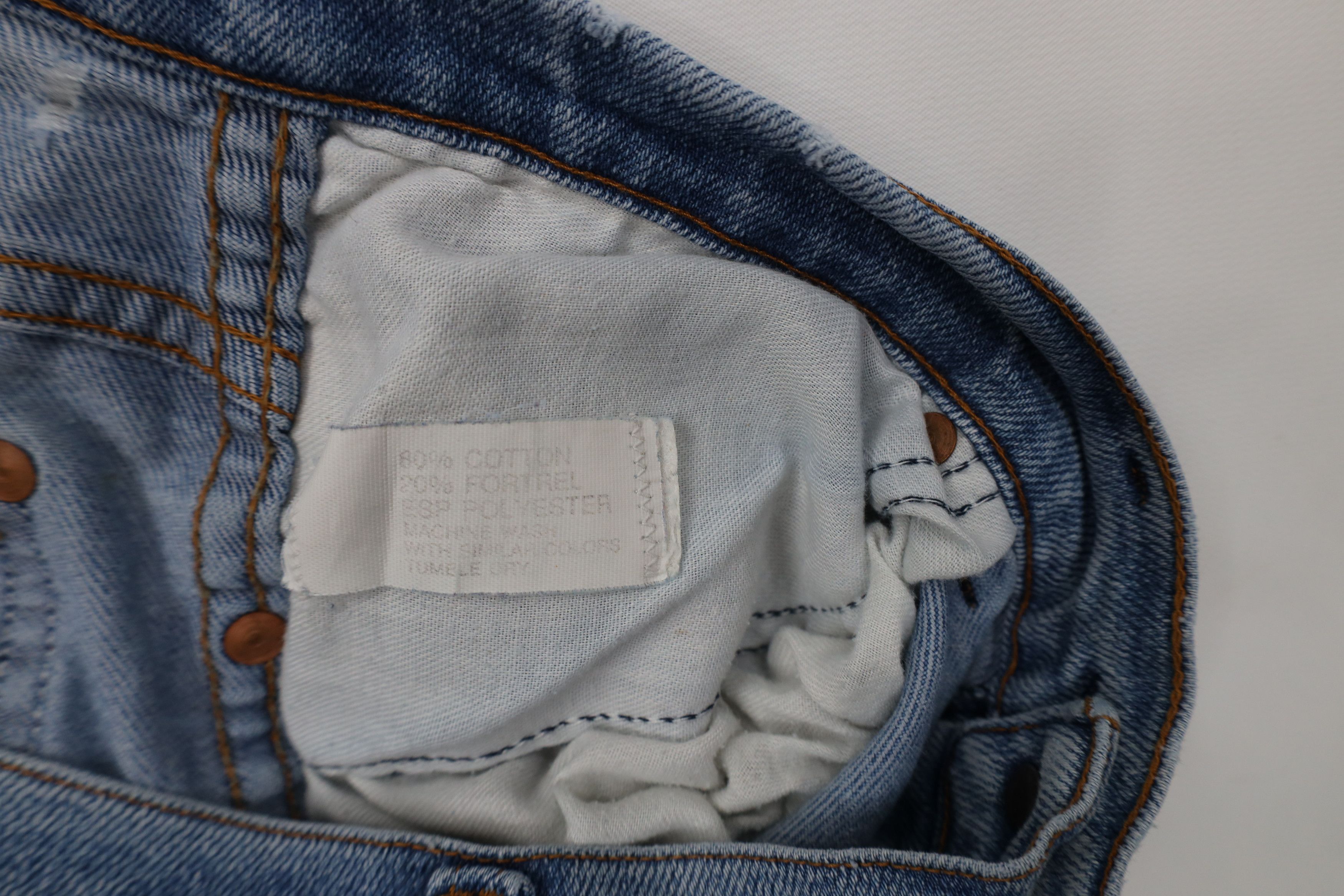 Vintage Vintage 70s Streetwear Flared Wide Leg Denim Jeans USA Size US 32 / EU 48 - 10 Thumbnail
