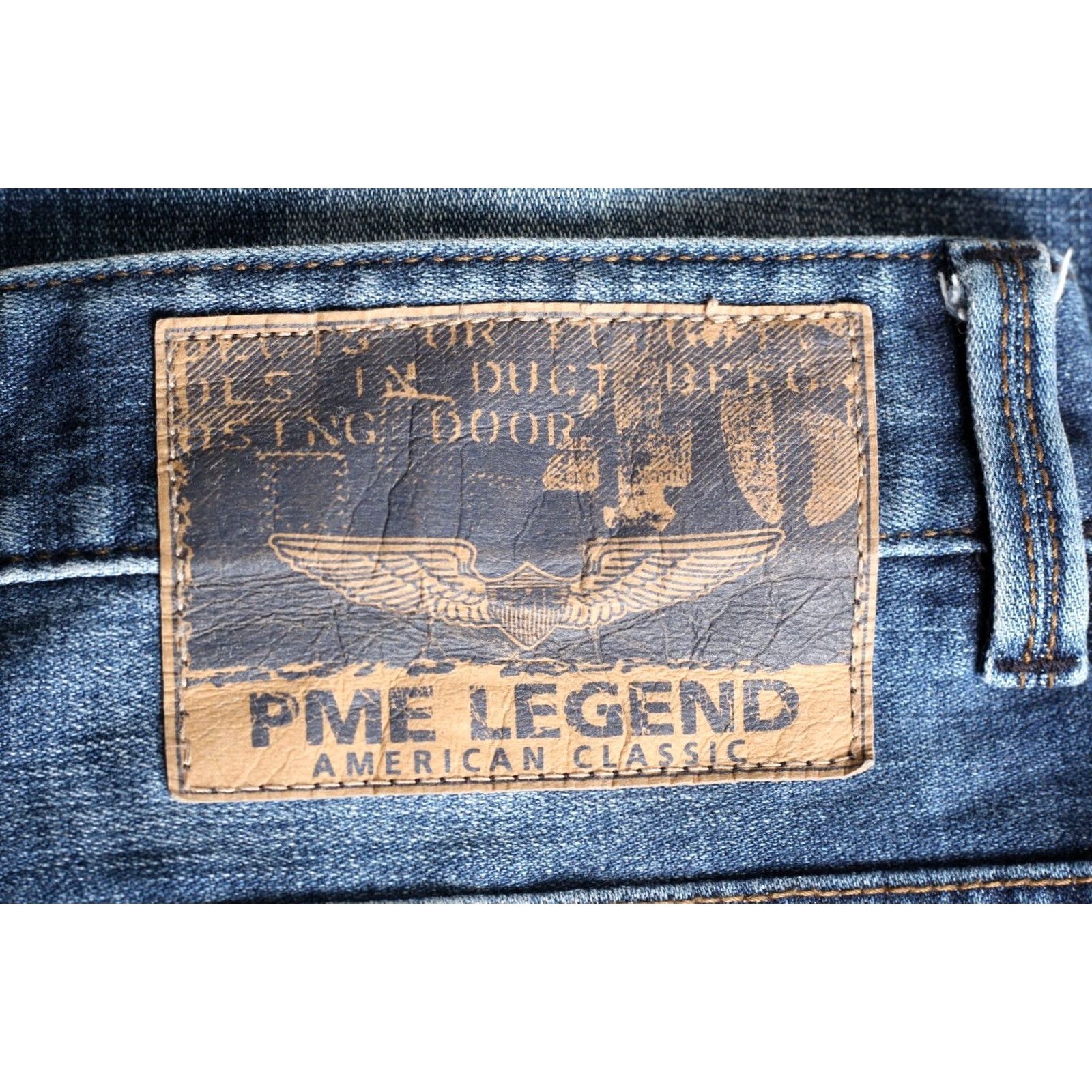 Vintage PME LEGEND Slim Straight Stretch Jeans Men W30 L34 DZ4406 Blue Denim 5-Pocket Rise Mid 30/34 Regular Jeans Mens Size US 30 / EU 46 - 3 Thumbnail