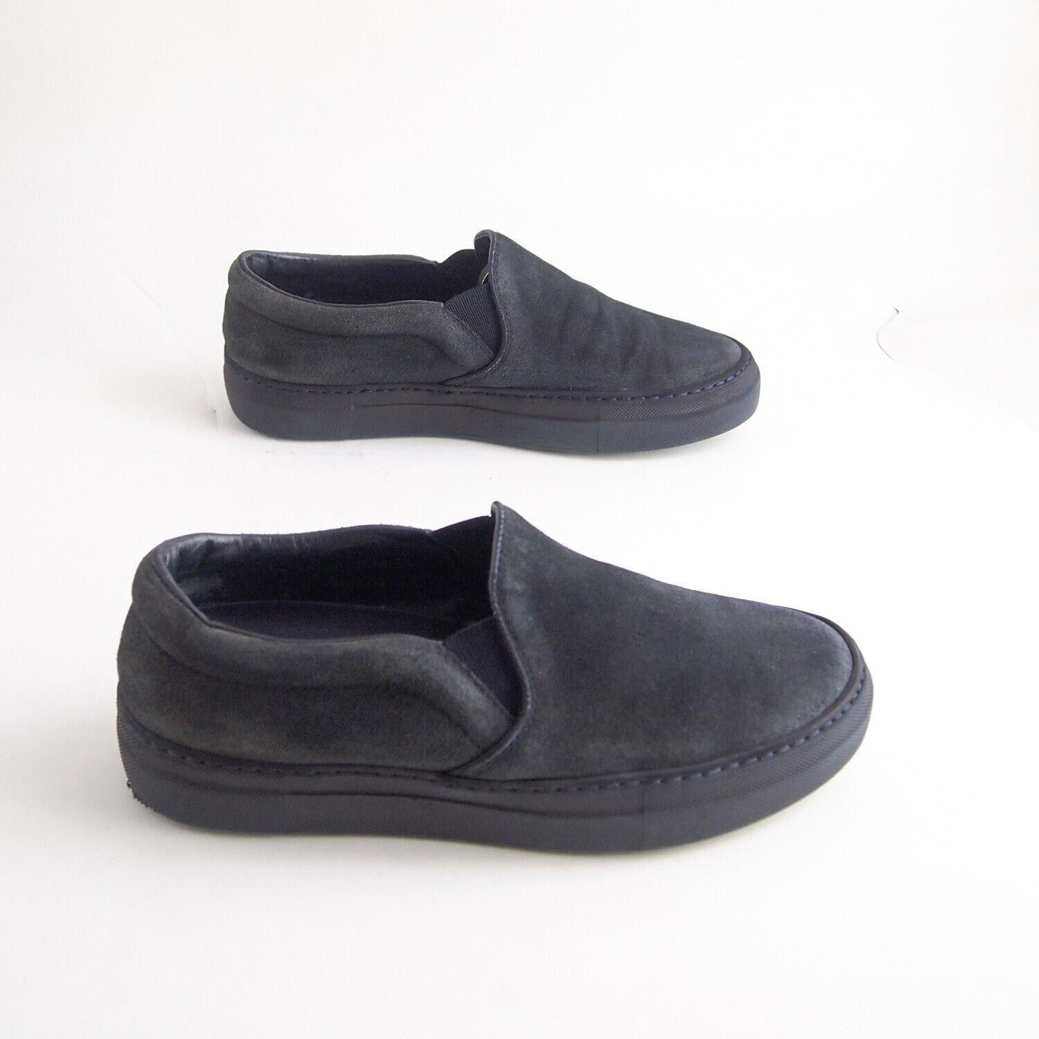Moncler Moncler Slip Ons Sneakers Dark Gray Suede Womens EU 37 US 7 Size US 7 / IT 37 - 4 Thumbnail
