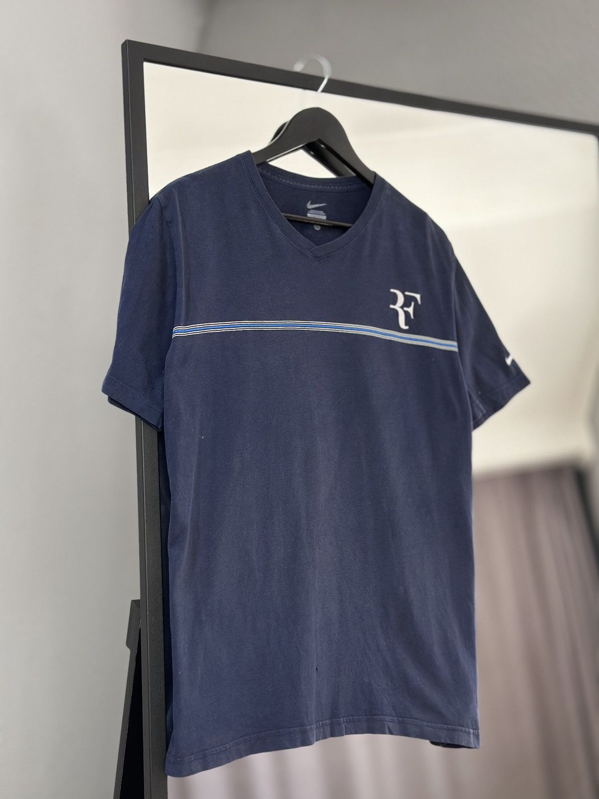 Nike Vintage T-shirt Rodger Federer Jersey Wimbledon Nadal Tee Size US L / EU 52-54 / 3 - 3 Thumbnail