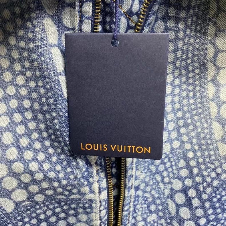 Louis Vuitton Louis Vuitton Blue Denim Jacket with Print-2506 Size US XS / EU 42 / 0 - 5 Thumbnail