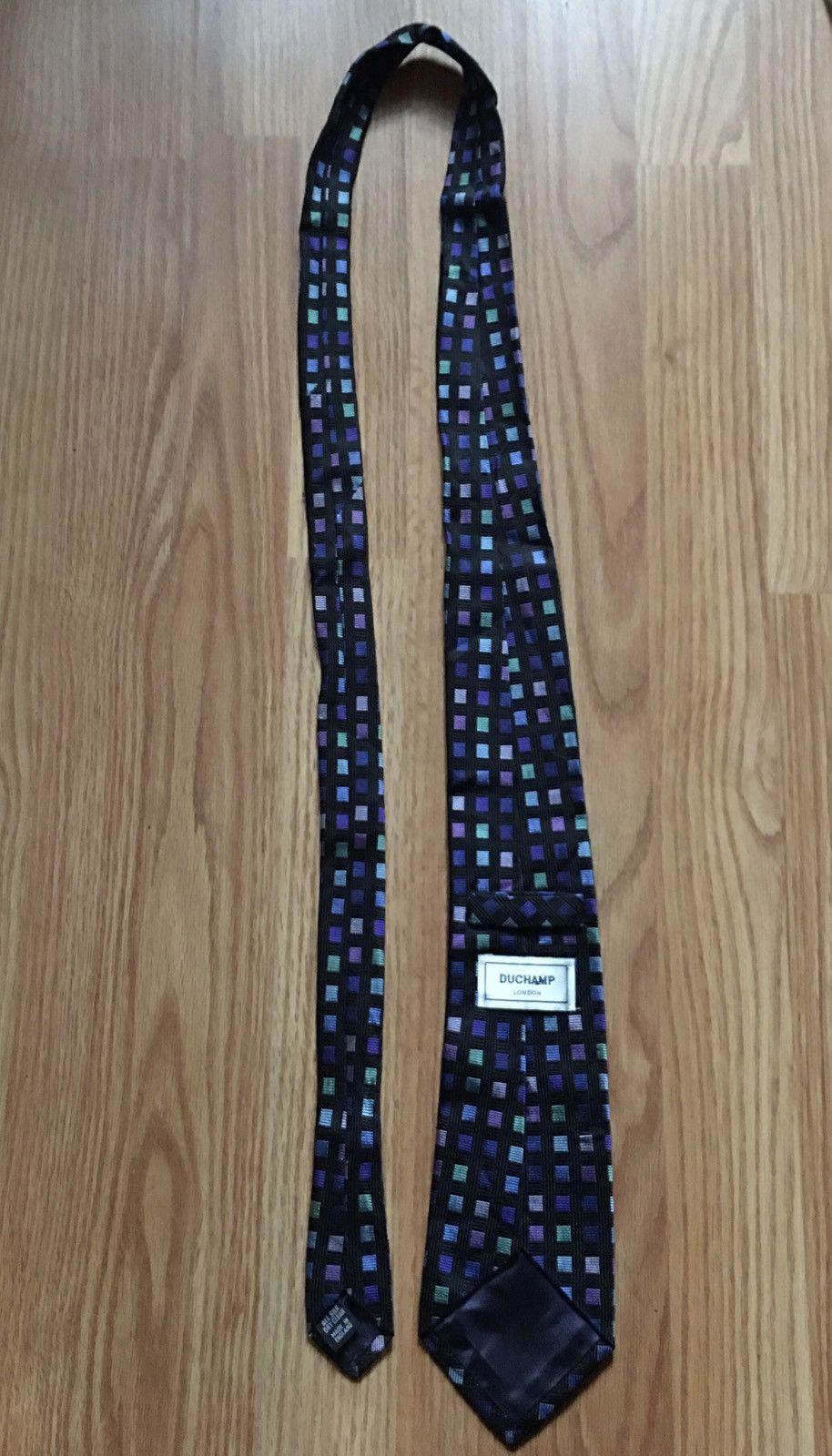 Duchamp × Duchamp London Duchamp London Square Pattern Silk Mens Tie Size ONE SIZE - 9 Thumbnail