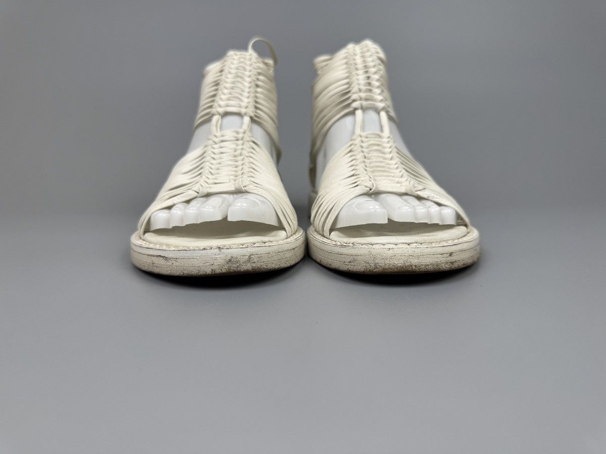 Ann Demeulemeester Ann Demeulemeester - White Braided Gladiator Sandals Size US 6 / IT 36 - 5 Thumbnail