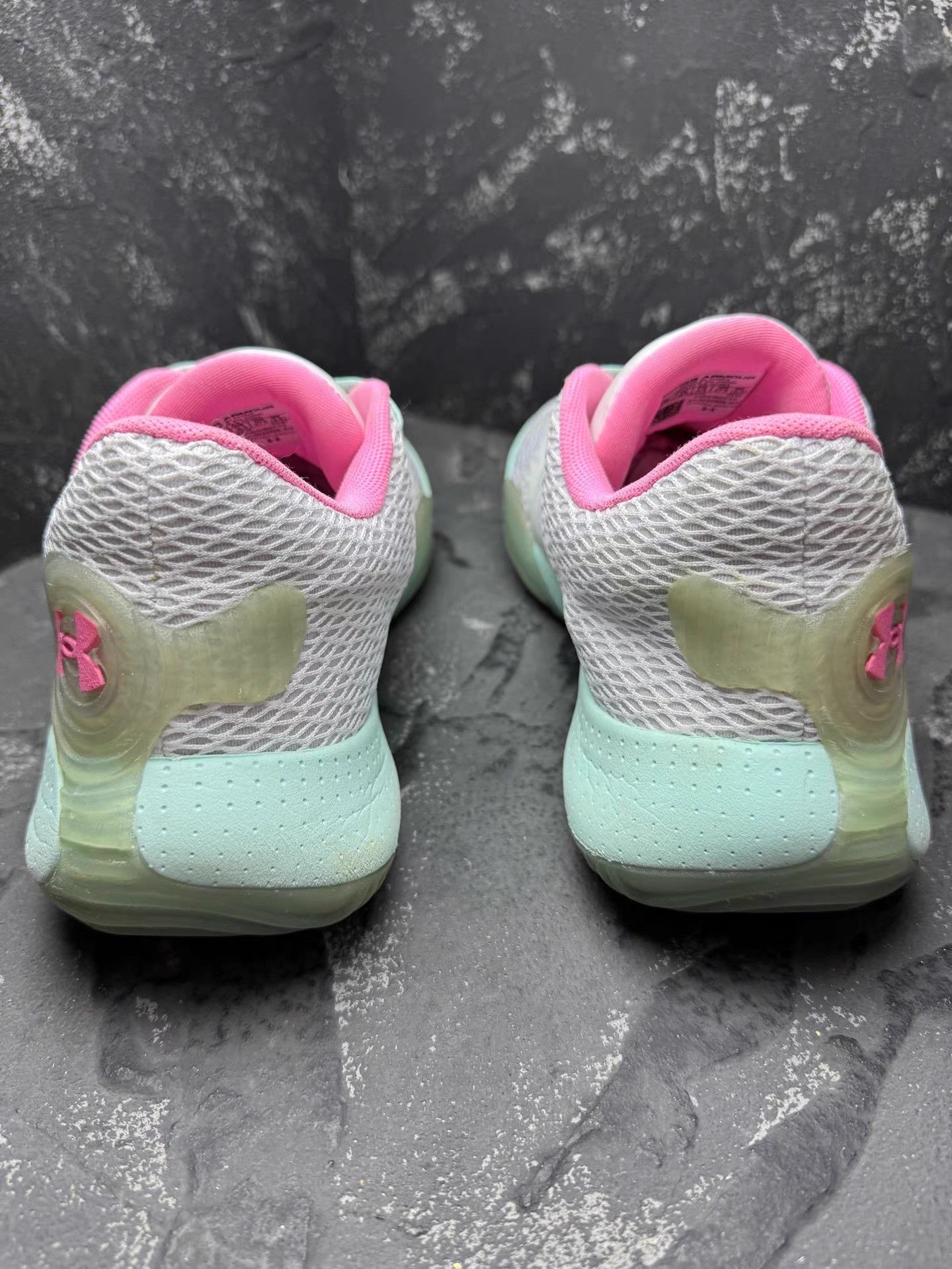 Under Armour Under Armour Spawn 2 Color: White, Pink & Green Q10 Size US 9.5 / EU 42-43 - 6 Thumbnail