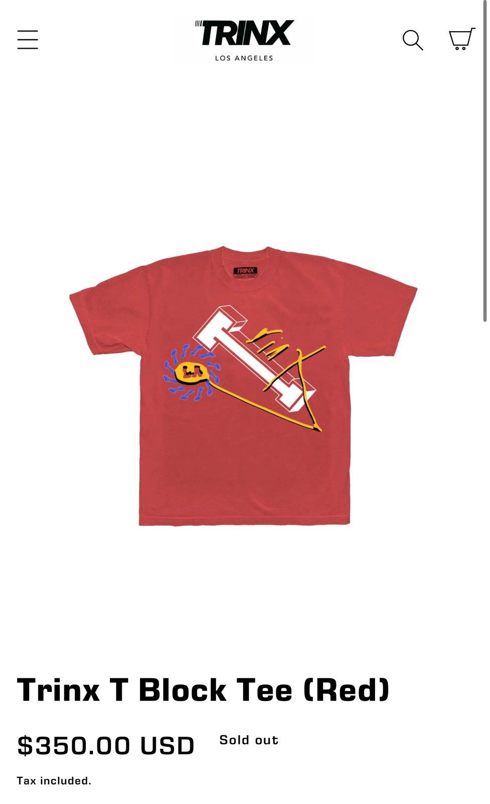 Other Trinx T Block Tee (Red) Size US L / EU 52-54 / 3 - 1 Thumbnail