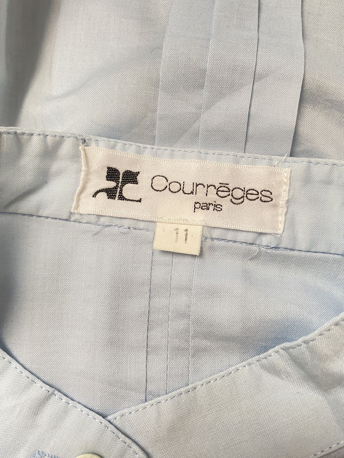 Courreges Courrèges Sky Blue Shirts Size L / US 10 / IT 46 - 10 Thumbnail