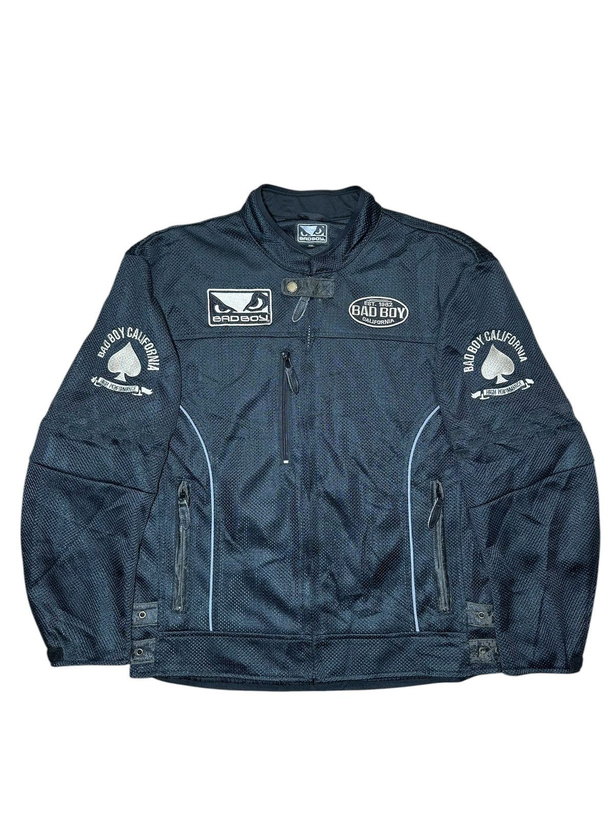 Vintage Bad Boy California black mesh motorcycle riding jacket Size US L / EU 52-54 / 3 - 1 Thumbnail