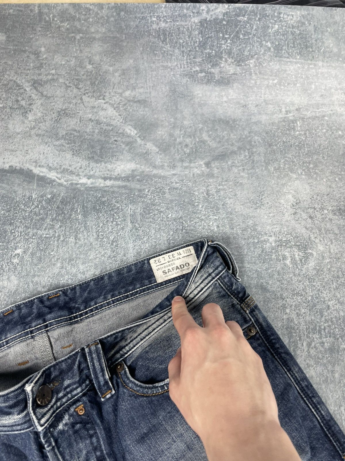 Diesel Crazy baggy Diesel Safado faded denim jeans Size US 33 - 8 Thumbnail