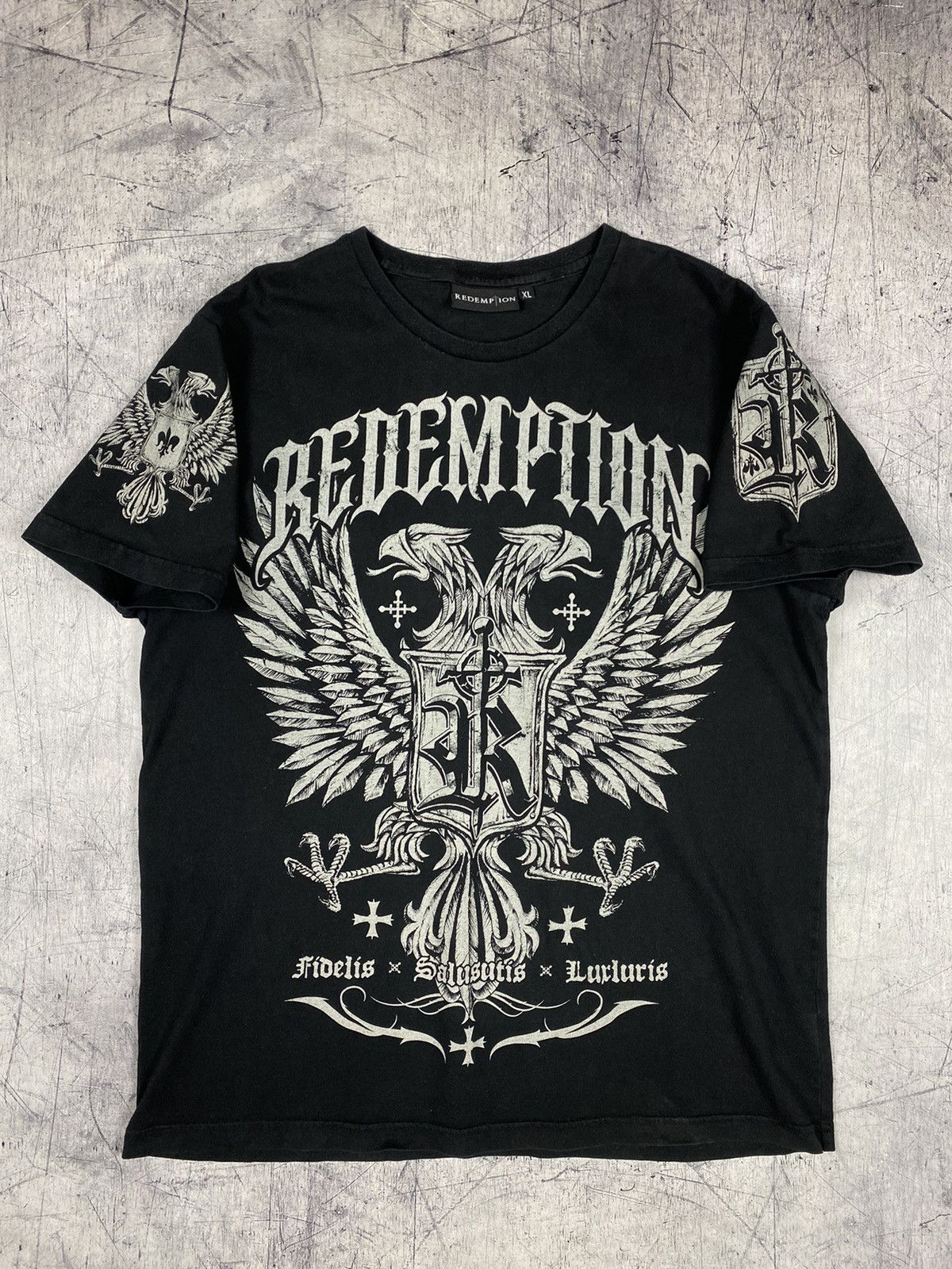 Designer Redemption Affliction Style Y2K Hype T Shirt Tee Size US XL / EU 56 / 4 - 7 Thumbnail