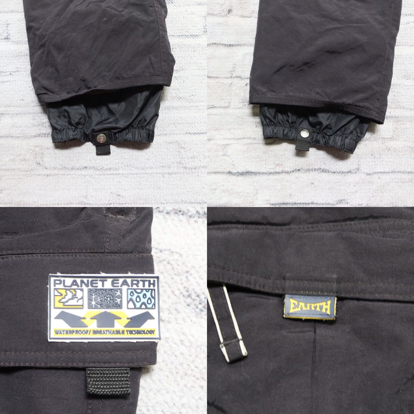 Vintage VINTAGE Planet Earth Snow Pants Mens Snowboard Black 90s Size L 28 1/2in 33in Jeans Winter Ski Size US 33 - 8 Thumbnail
