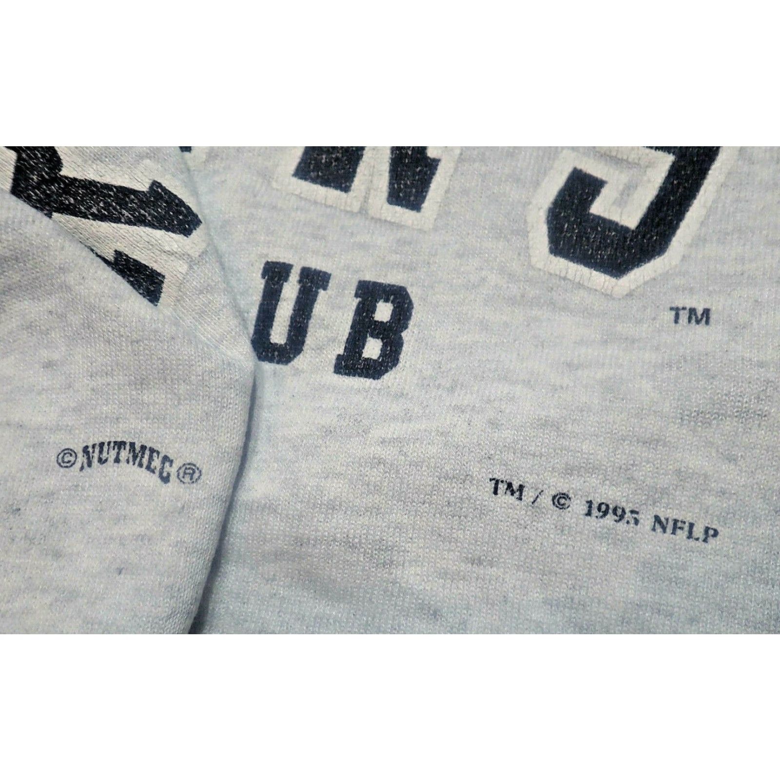 NFL VINTAGE Raiders Sweatshirt 90s XL Heather Gray Crew Neck Men’s Distressed Size US XL / EU 56 / 4 - 6 Thumbnail