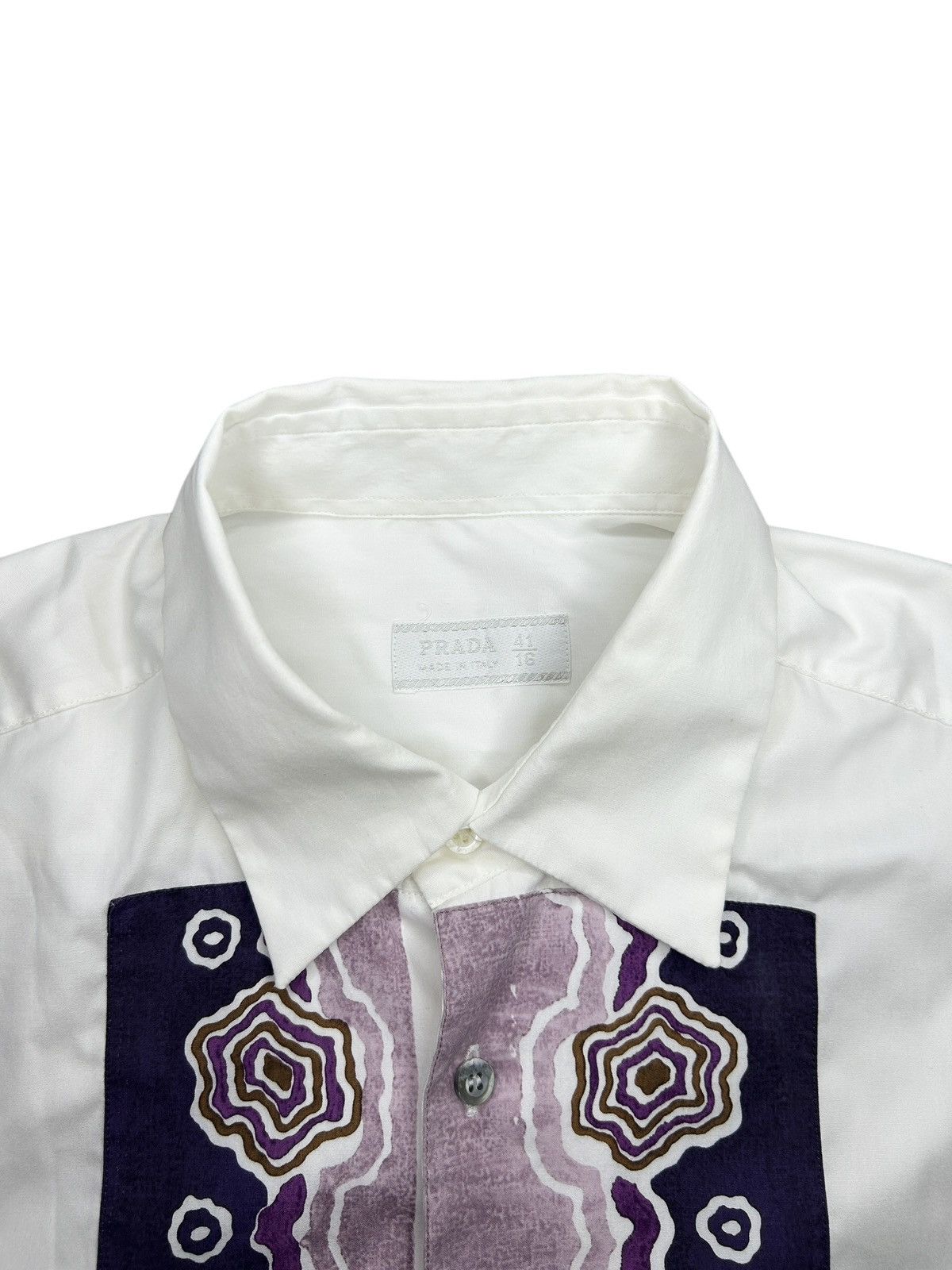 Prada F/W 05 Pattern Button Up Shirt Size US L / EU 52-54 / 3 - 5 Thumbnail