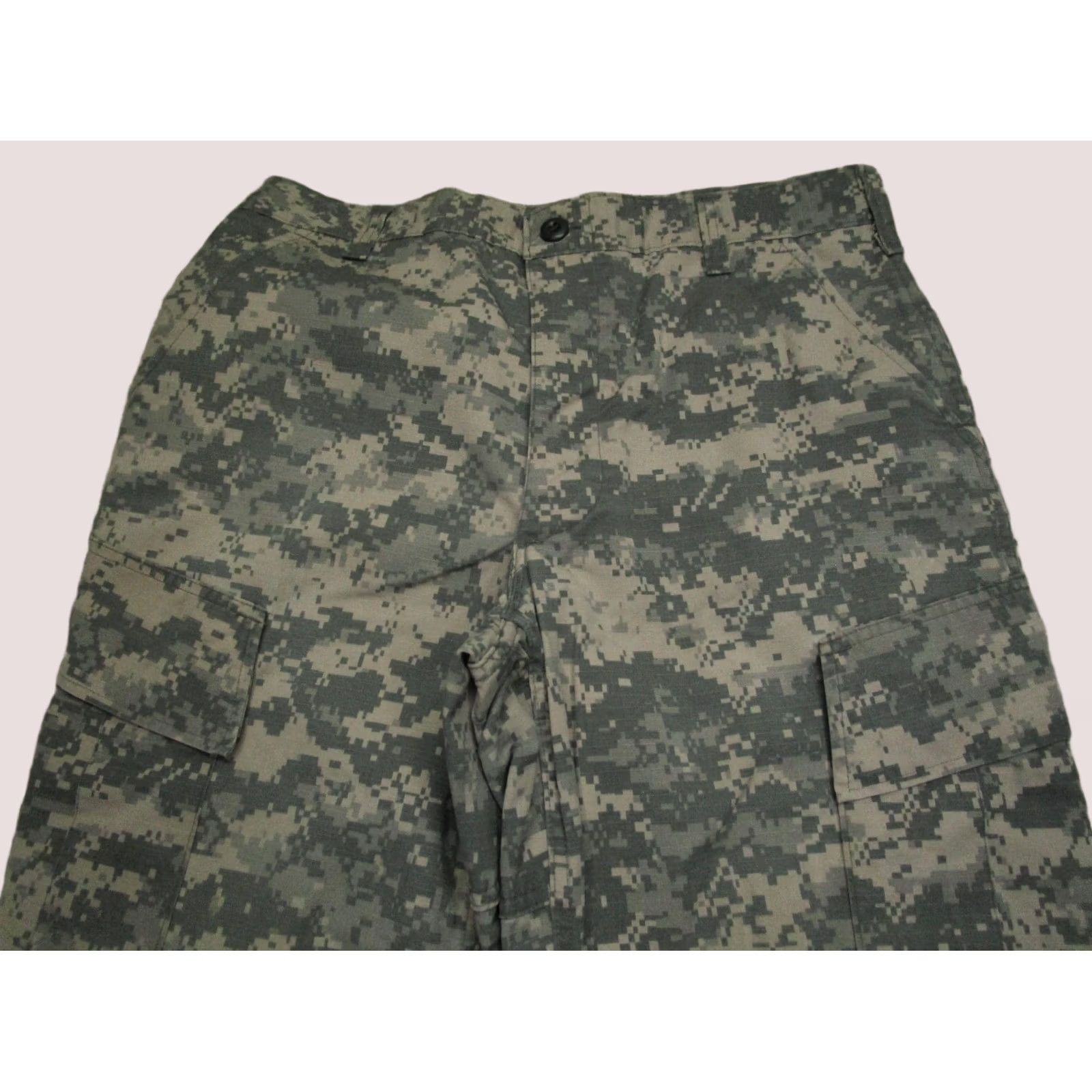 Vintage UNICOR US Army Pants Cargo 34x30 Gray Camouflage Cotton Nylon Trousers Cargo Pocket Flat Front Relaxed Mens Size US 34 / EU 50 - 1 Thumbnail