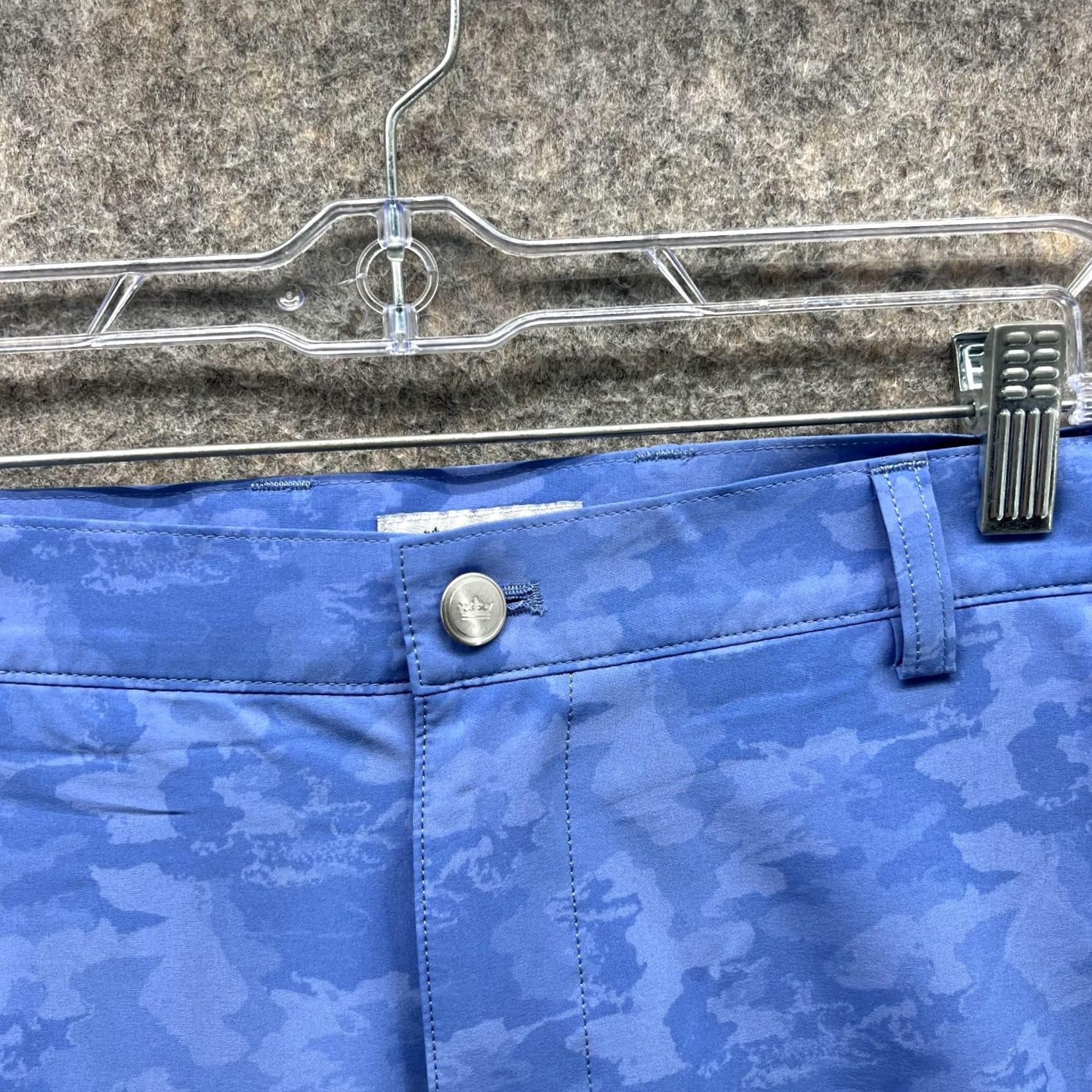 Peter Millar Peter Millar Shorts Men 35 Camouflage Blue Chino Flat Front Casual Outdoors Golf Shirt H Size US 35 - 4 Thumbnail