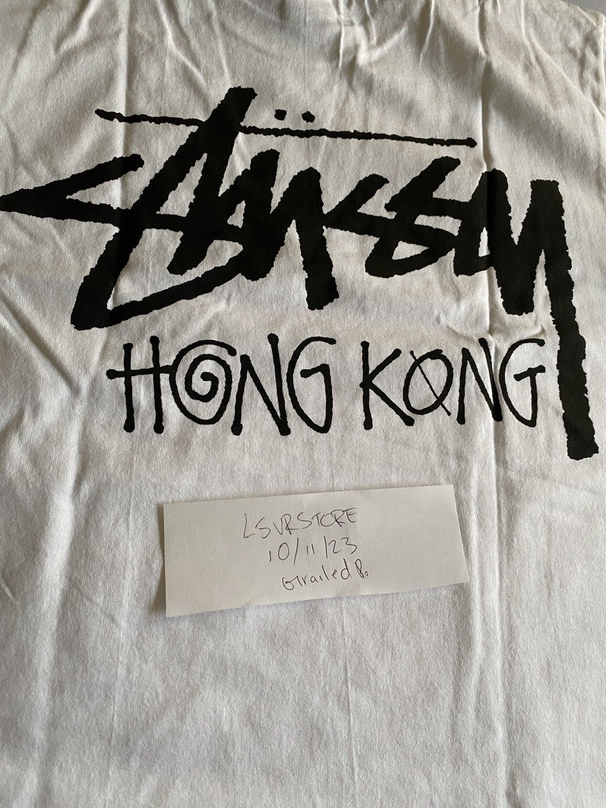 Stussy Hong Kong Exclusive Tee White Medium