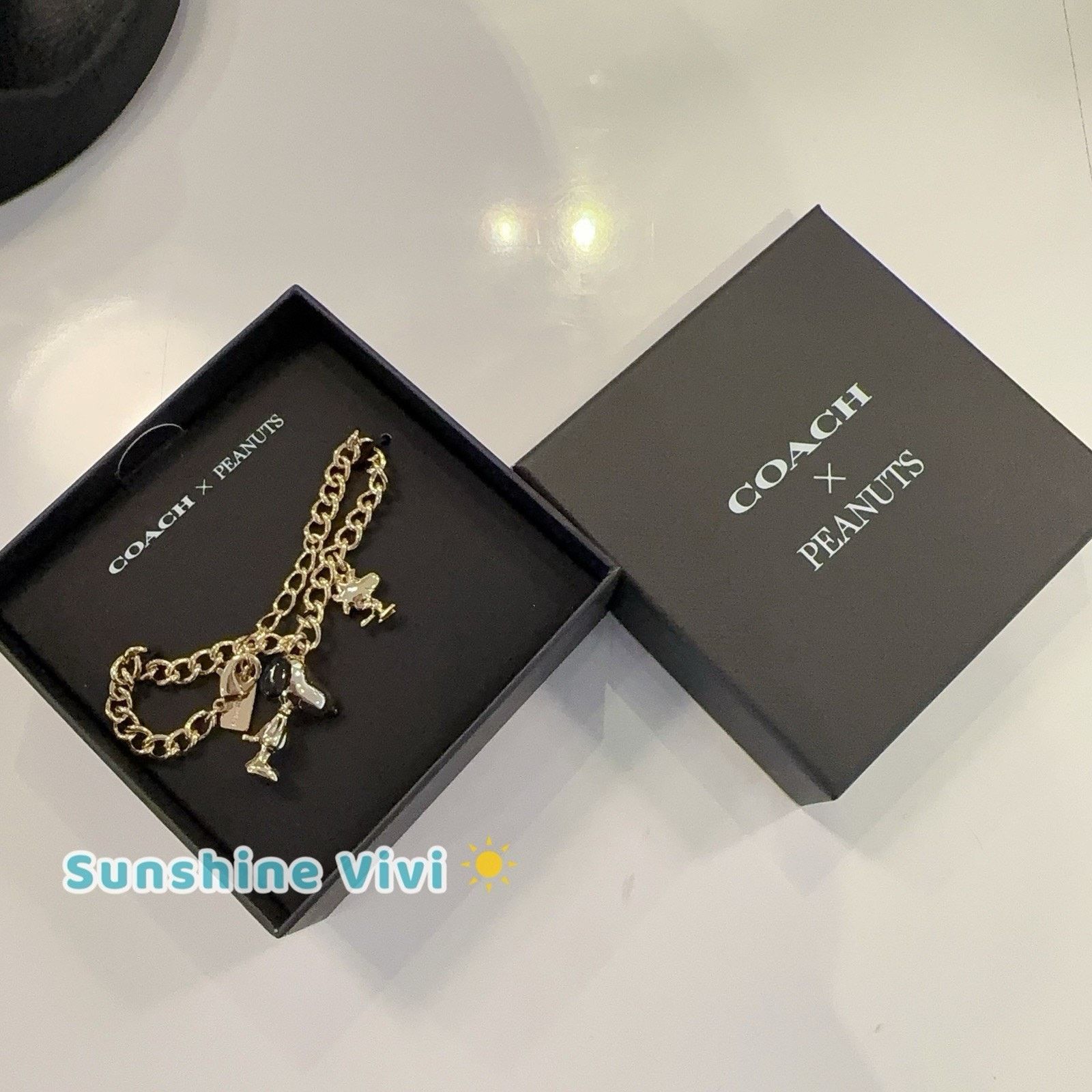 Coach NWT COACH x PEANUTS Snoopy Woodstock Charm Bracelet CCA50 Size ONE SIZE - 3 Thumbnail