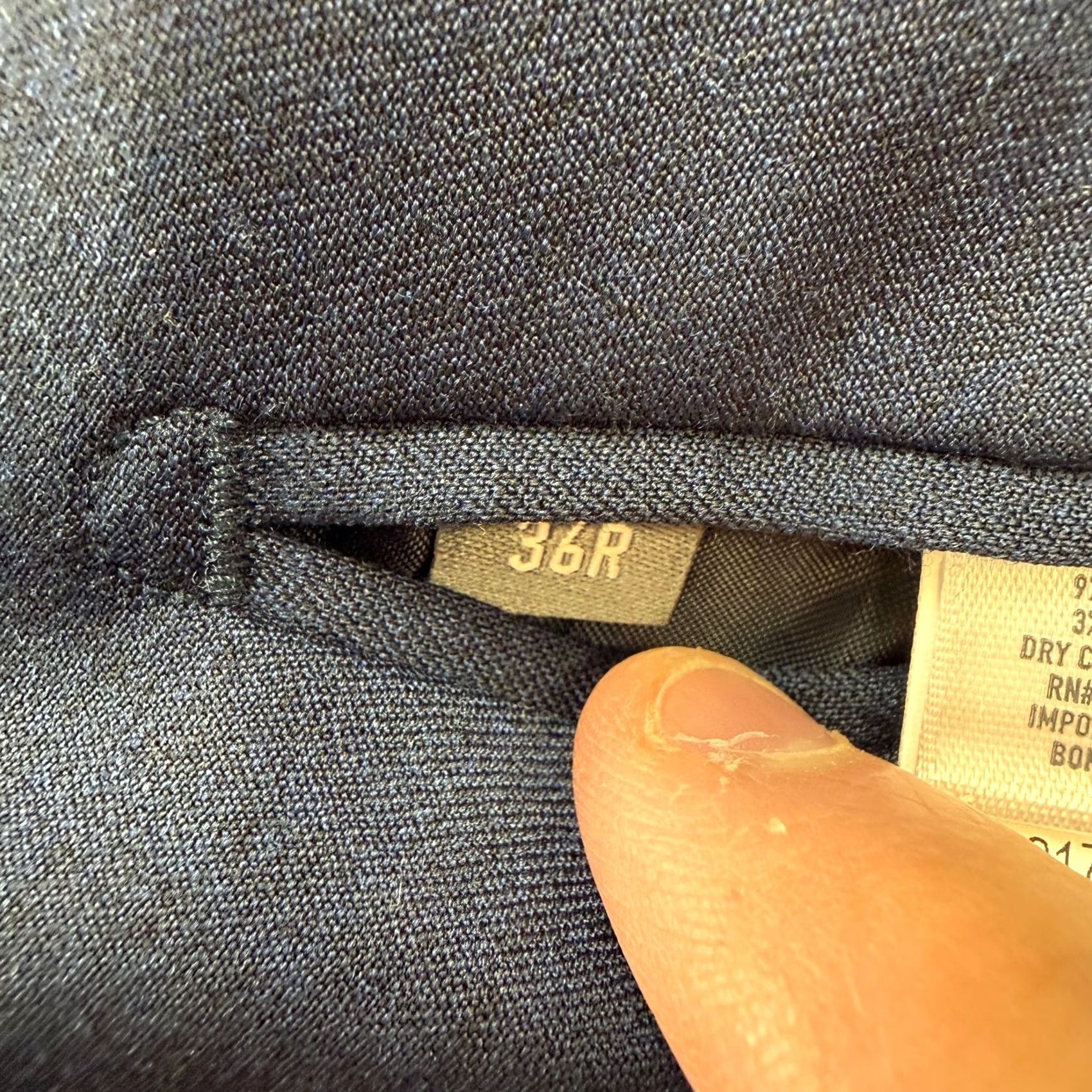 Bonobos Bonobos Blazer Jacket Mens 36R Blue Slim Wool Stretch Single-Breasted Two-Button Notch Lapel Front Coat Formal Dress Shirt/Coat Size 36R - 6 Thumbnail
