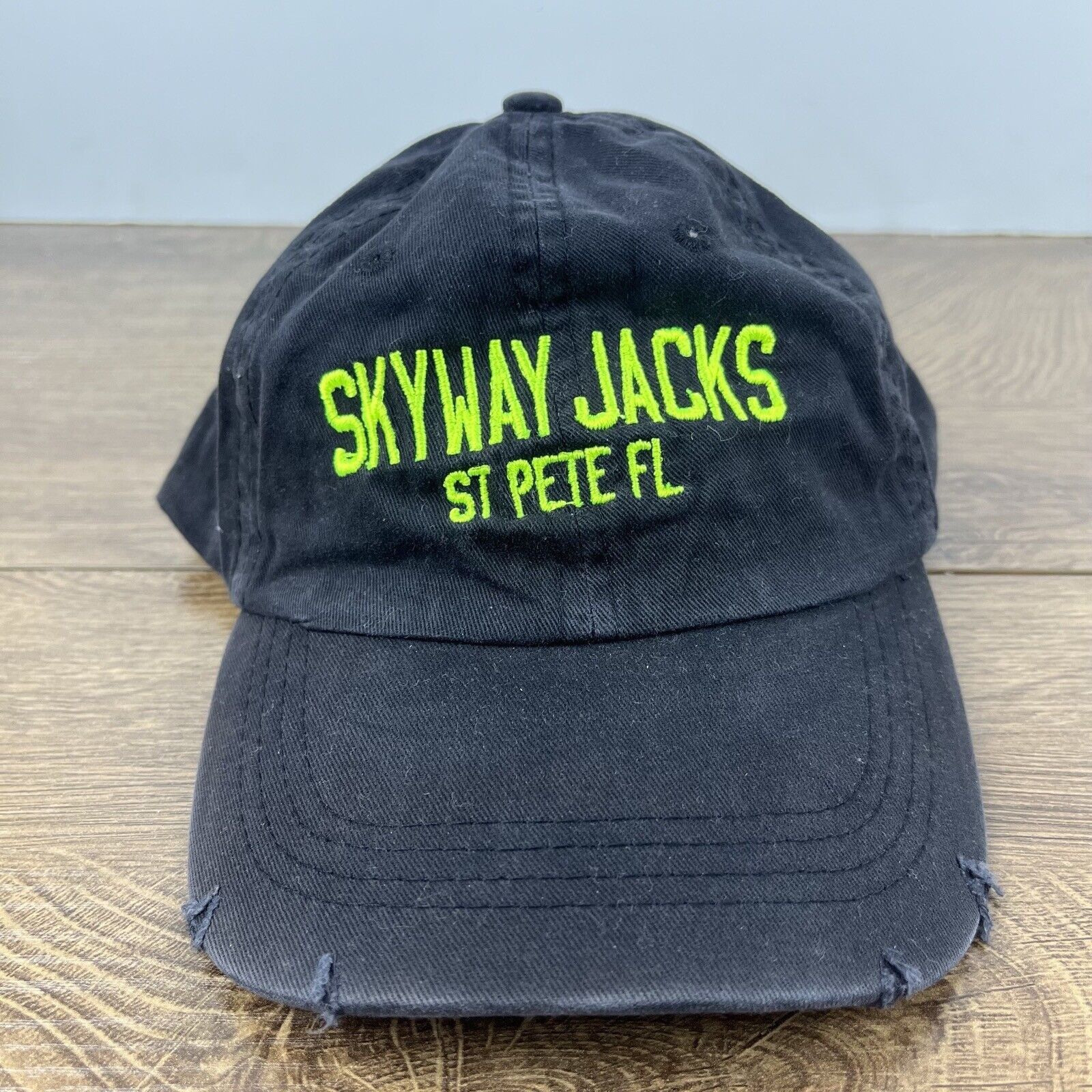 Other Skyway Jacks Hat St Pete Florida Hat Black Adjustable Hat Bl Size ONE SIZE - 4 Thumbnail