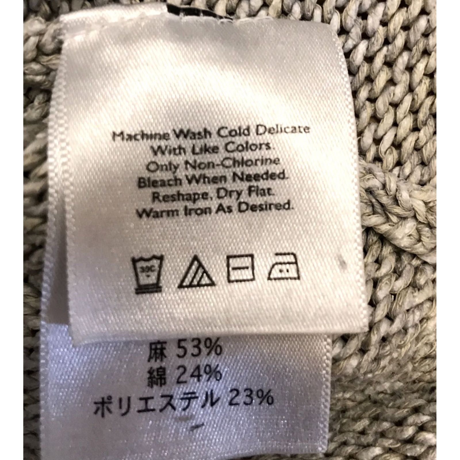 Eddie Bauer Eddie Bauer Cardigan Sweater Women's M Gray Crocheted 3/4 Sleeve Button Up Top Knit Cotton Linen Cotton Blend Polyester Size M / US 6-8 / IT 42-44 - 4 Thumbnail