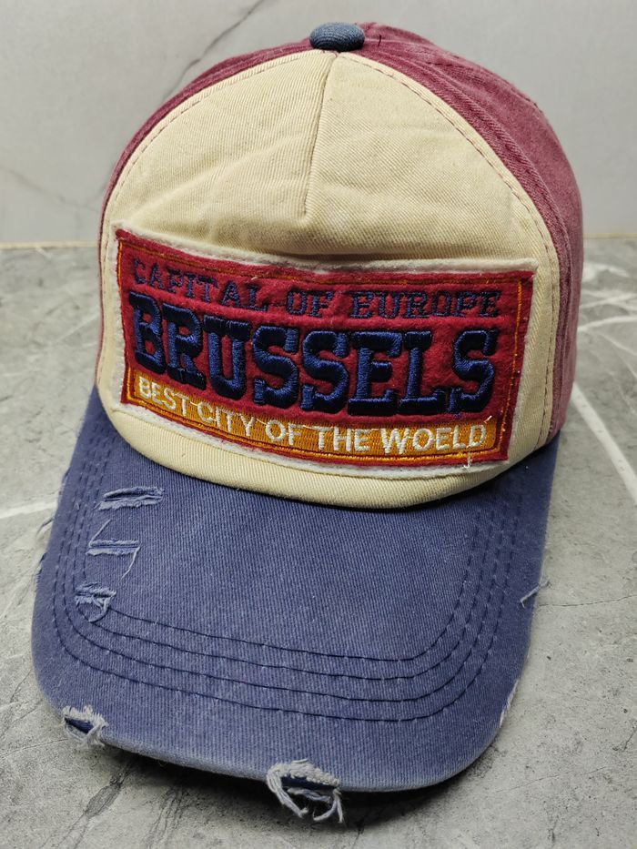 Japanese Brand Vintage Brussels Distressed Style Cap Hat Size ONE SIZE - 1 Thumbnail