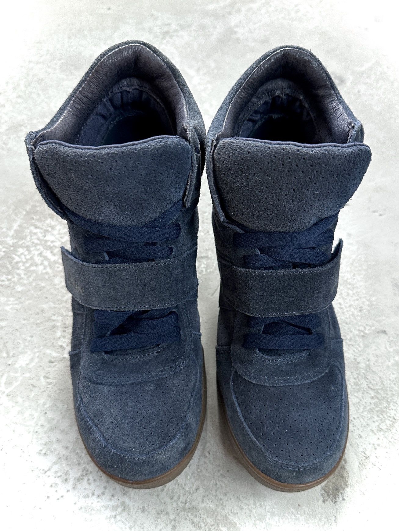 Other Hawkins Deep Blue Wedge Heels Size US 6 / IT 36 - 3 Thumbnail