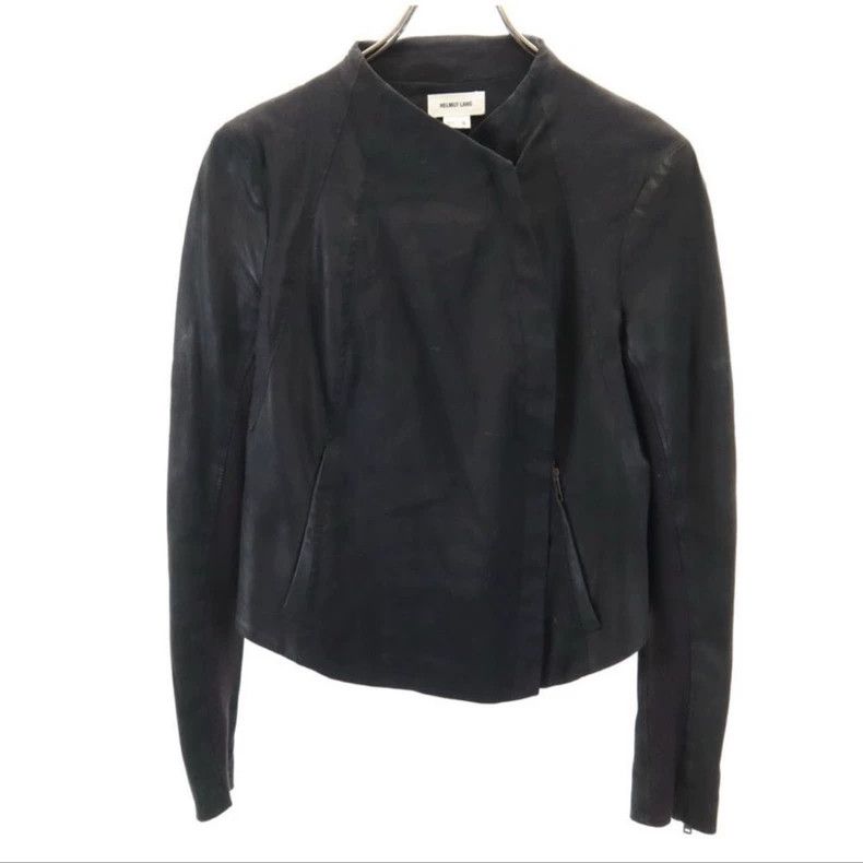 Helmut Lang HELMUT LANG sizeP Women's short leather jacket Size M / US 6-8 / IT 42-44 - 1 Thumbnail