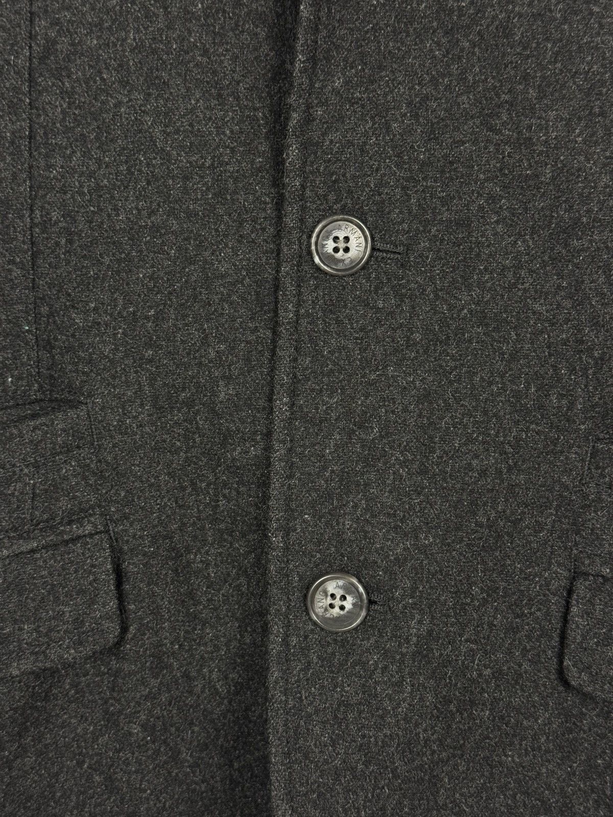 Armani Exchange Armani Exchange Wool Blend Leather Collar Blazer Jacket Size US S / EU 44-46 / 1 - 7 Thumbnail