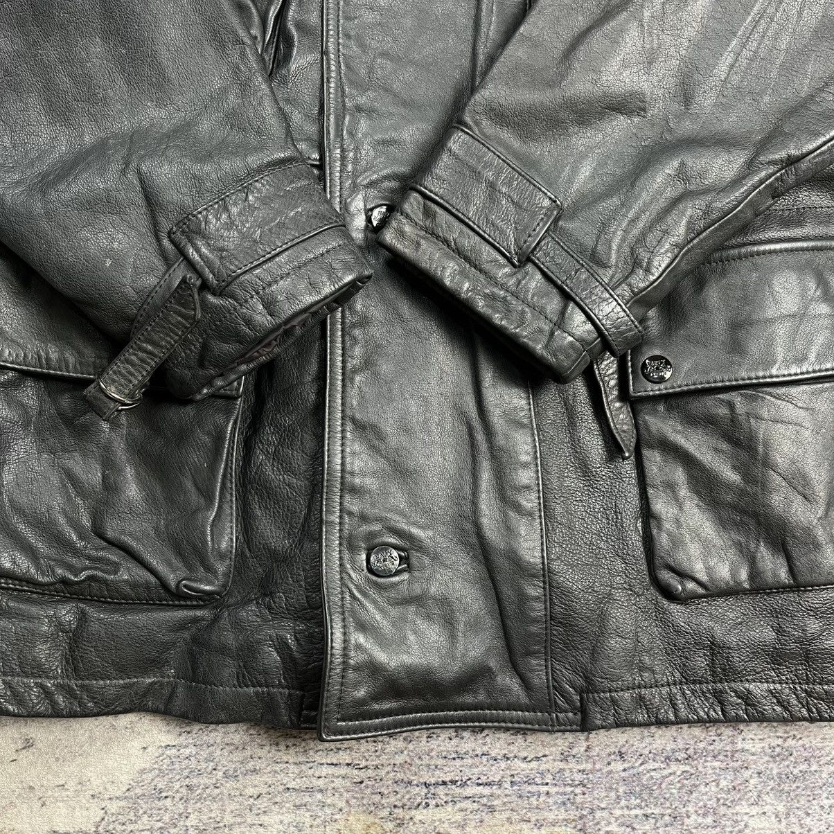 Boneville Vintage Boneville Navy Arctic multi pocket leather jacket Size US M / EU 48-50 / 2 - 11 Thumbnail