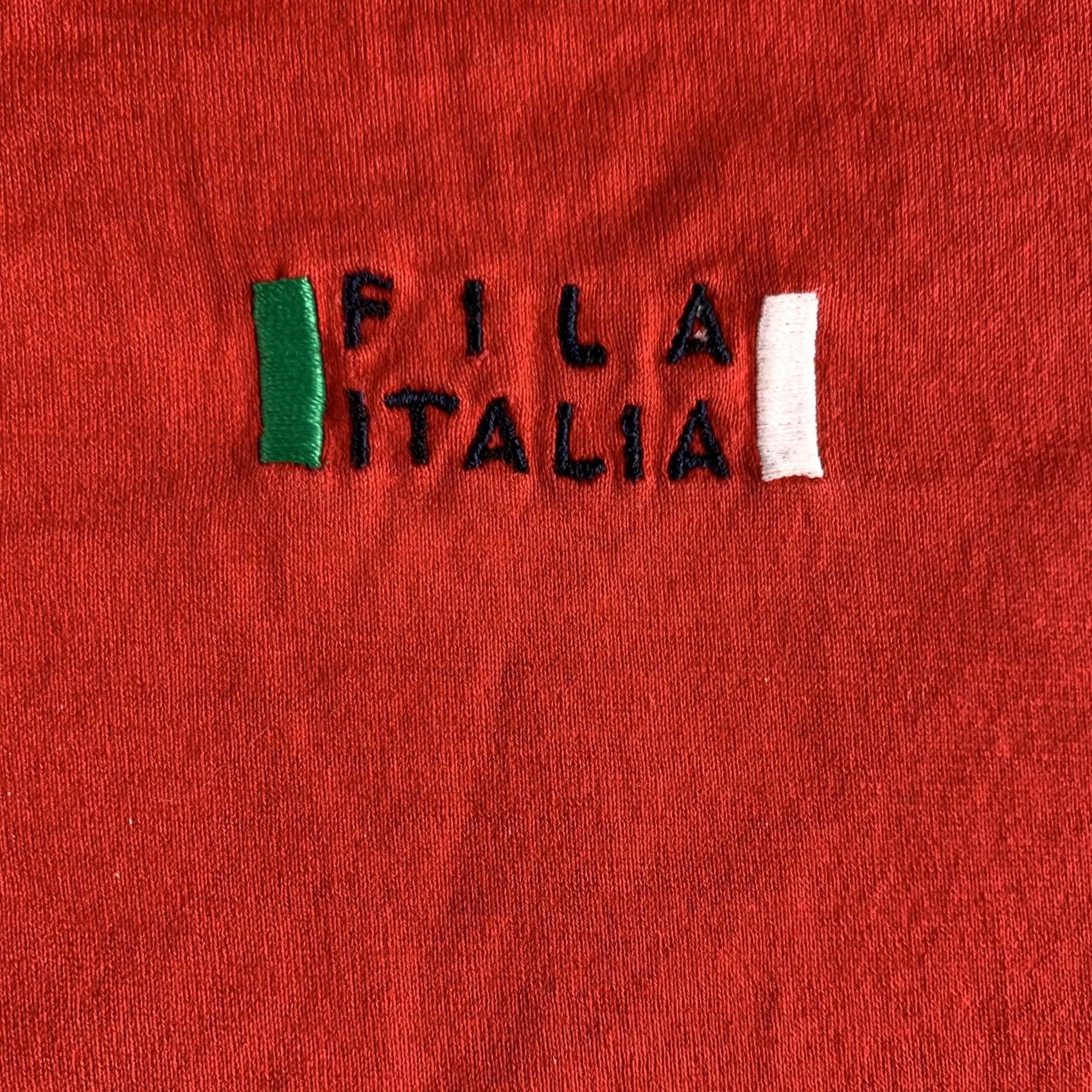 Fila VINTAGE FILA ITALIA Polo Shirt Small Red Long Sleeve Cotton Mens Size US S / EU 44-46 / 1 - 4 Thumbnail