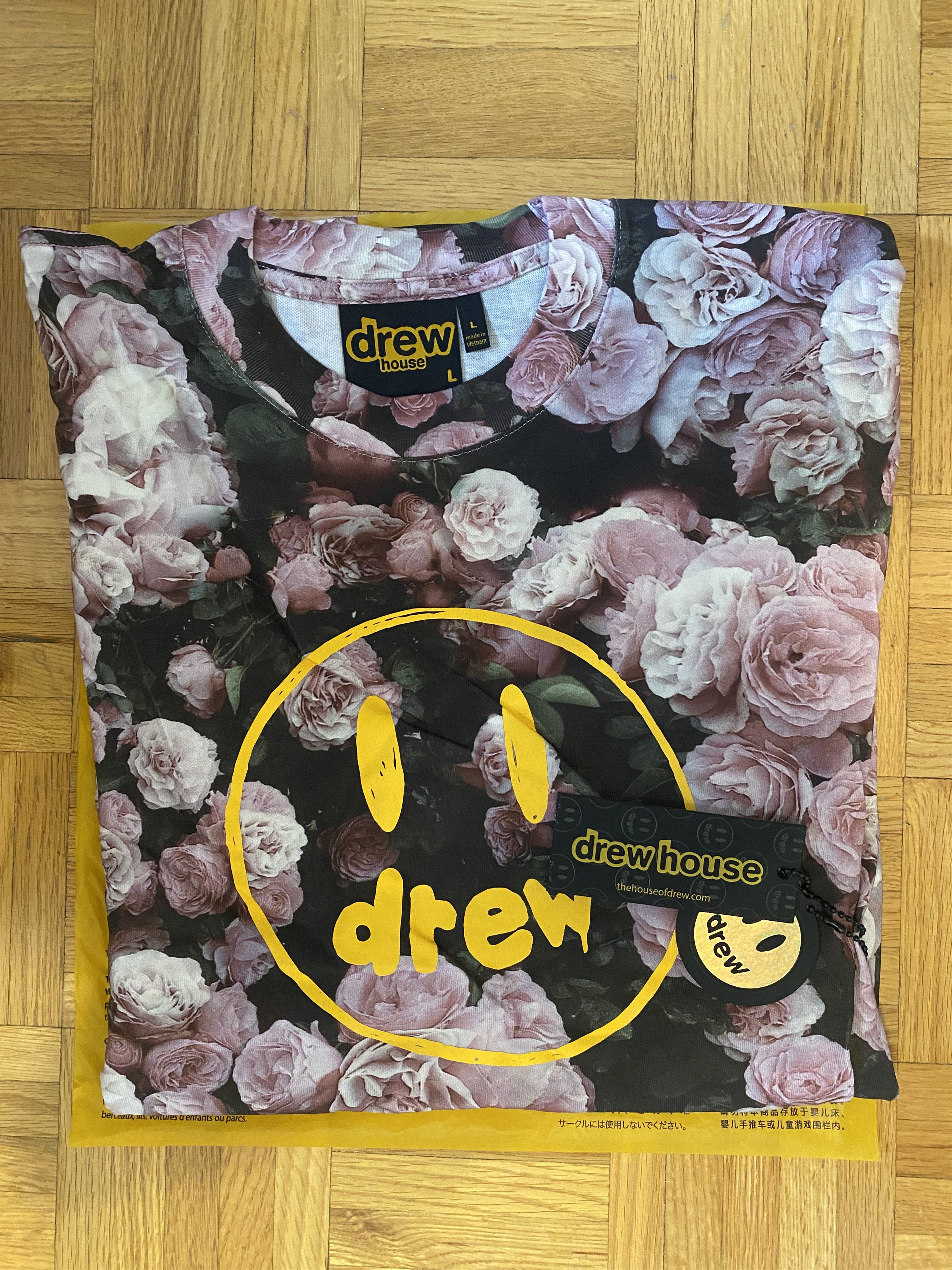 Drew House Drew House Painted Mascot T-Shirt, Floral Roses Large Size US L / EU 52-54 / 3 - 3 Thumbnail