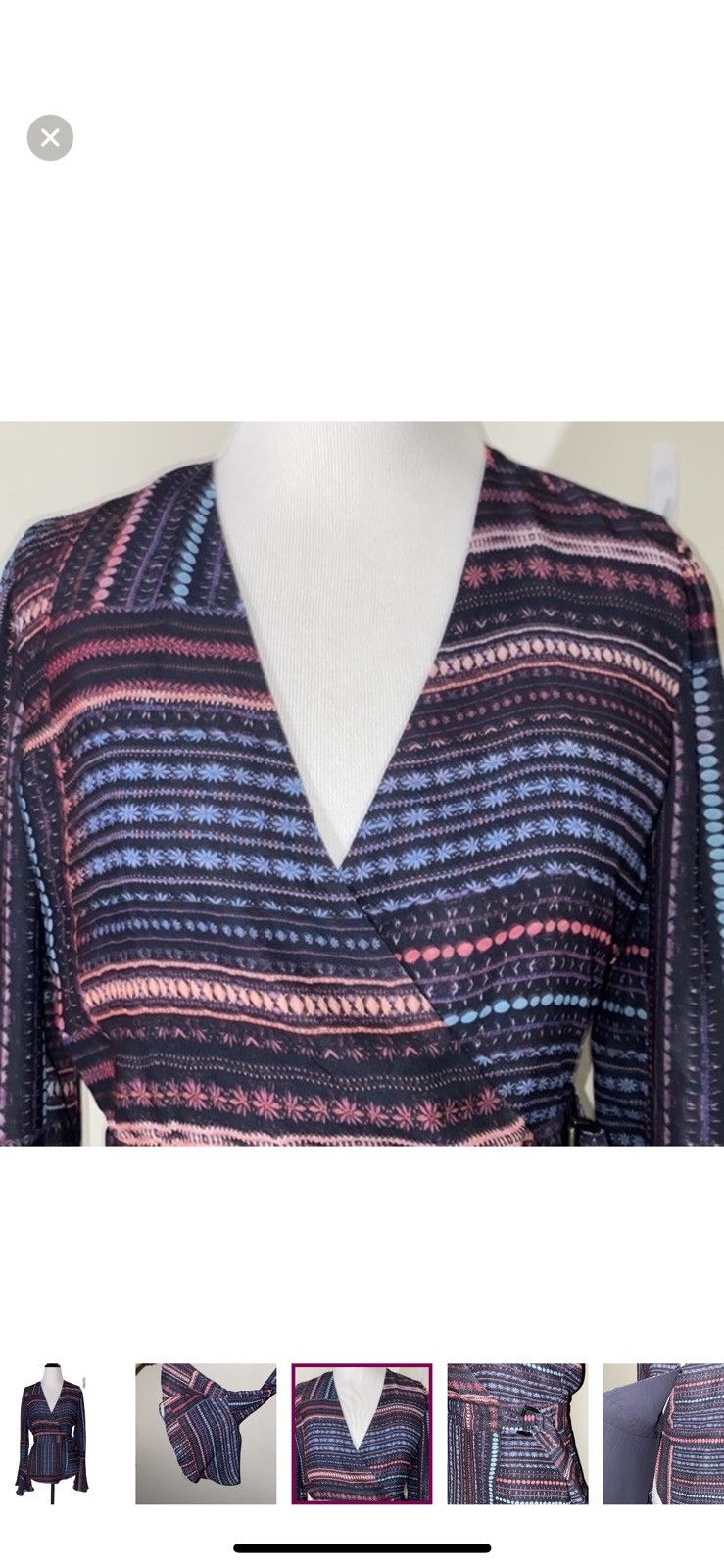Parker Parker XS wrap front blouse Size XS / US 0-2 / IT 36-38 - 5 Thumbnail