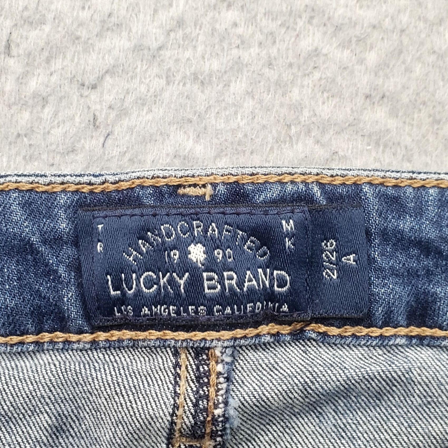 Lucky Brand Lucky Brand Lolita Skinny Jeans Womens Size 2 Blue Denim ORTA Premium Distressed, Jeans, Womens, 2, Blue, Medium Wash, 5-Pocket, Regular Fit Size 26" / US 2 / IT 38 - 7 Thumbnail