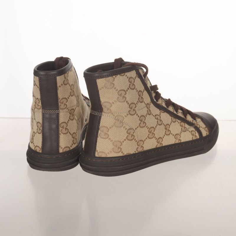 Gucci Gucci Stylish Brown High-Top Sneakers - Size US 5 / EU 37 - 3 Thumbnail