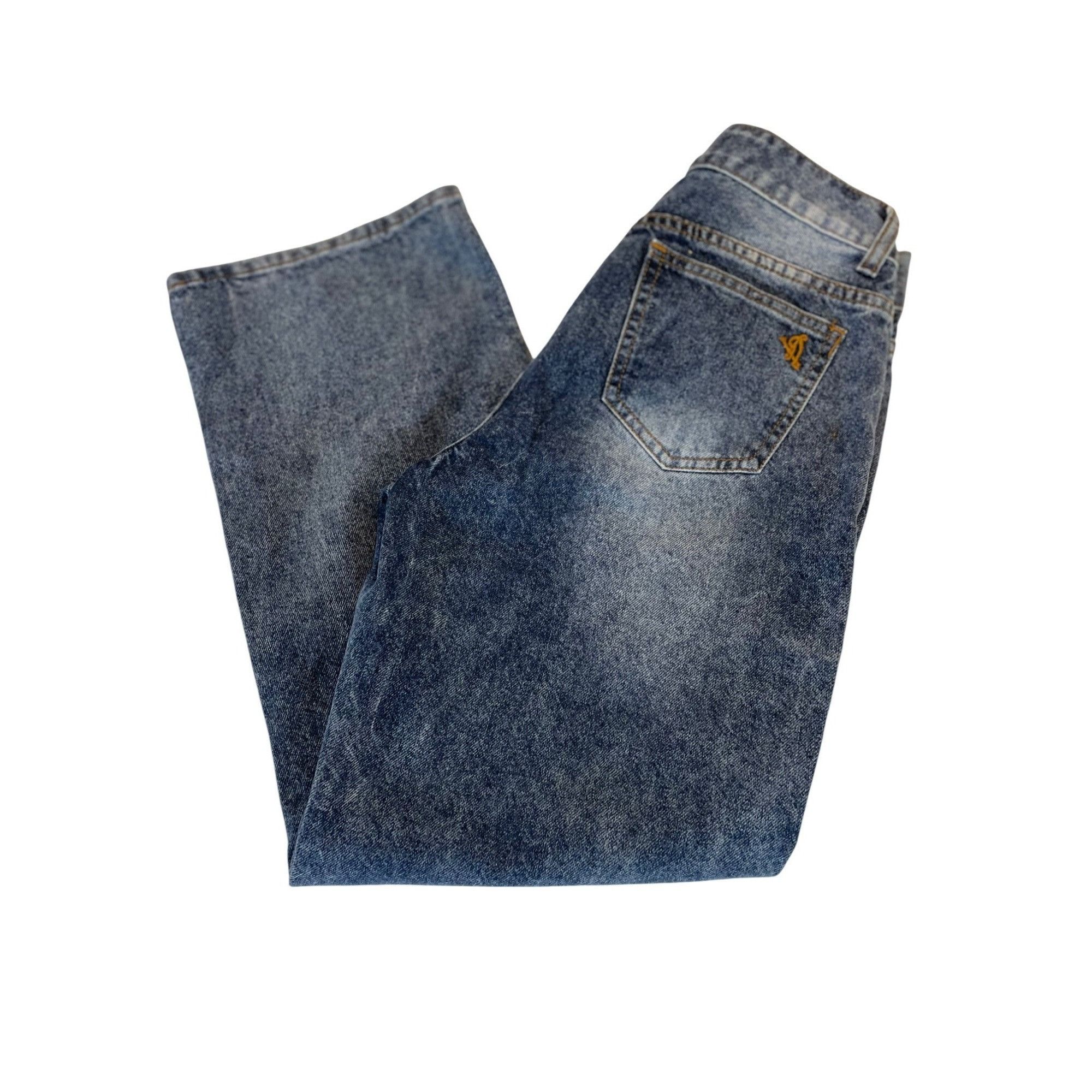 Vintage Vintage VIP Jeans Wide-Leg Denim Size 5/25 Blue Wash Retro S Size 25" / US 0 / IT 36 - 1 Thumbnail
