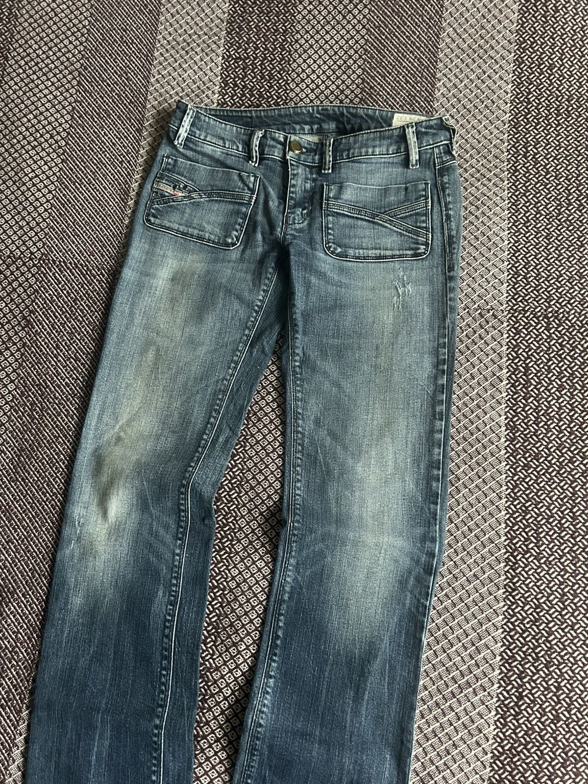 Diesel Vintage Diesel Wenga Washed Denim Jeans Distressed Size W29 Size 29" - 2 Thumbnail