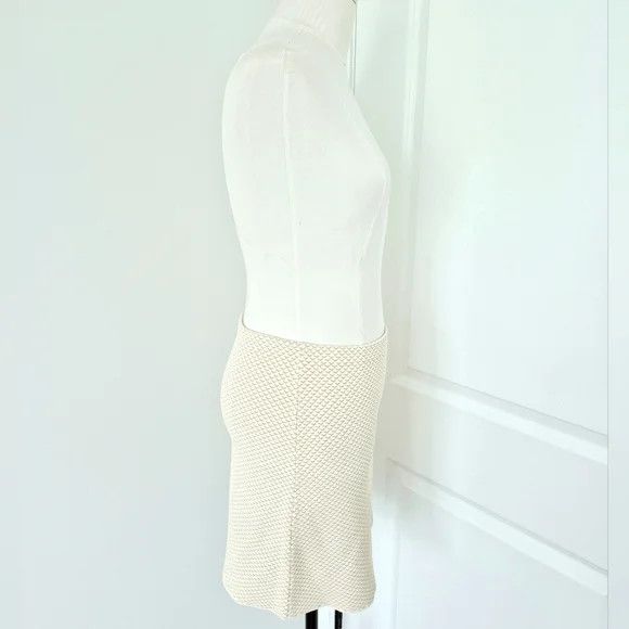 Theory Teslia Sue Ivory Mix Jaquard Knit Skirt Gift Party Spring Size 27" / US 4 / IT 40 - 12 Thumbnail