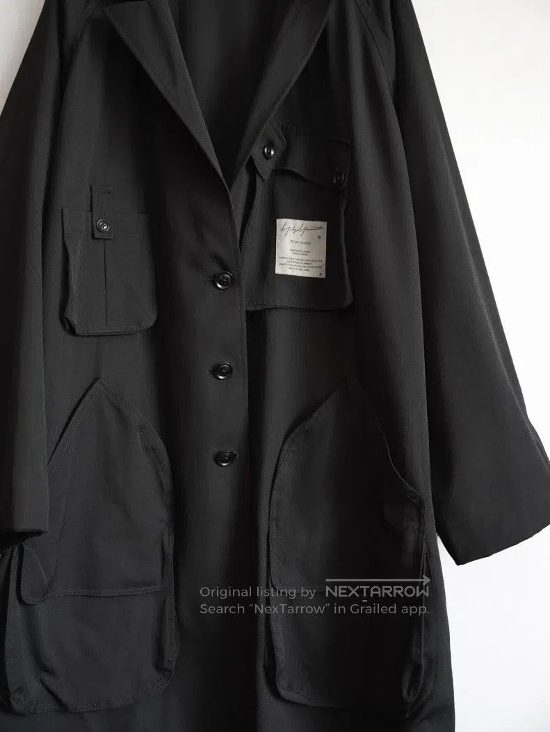 Yohji Yamamoto Yohji Yamamoto Multi-pocket Two-sided Long Coat Size US M / EU 48-50 / 2 - 2 Thumbnail