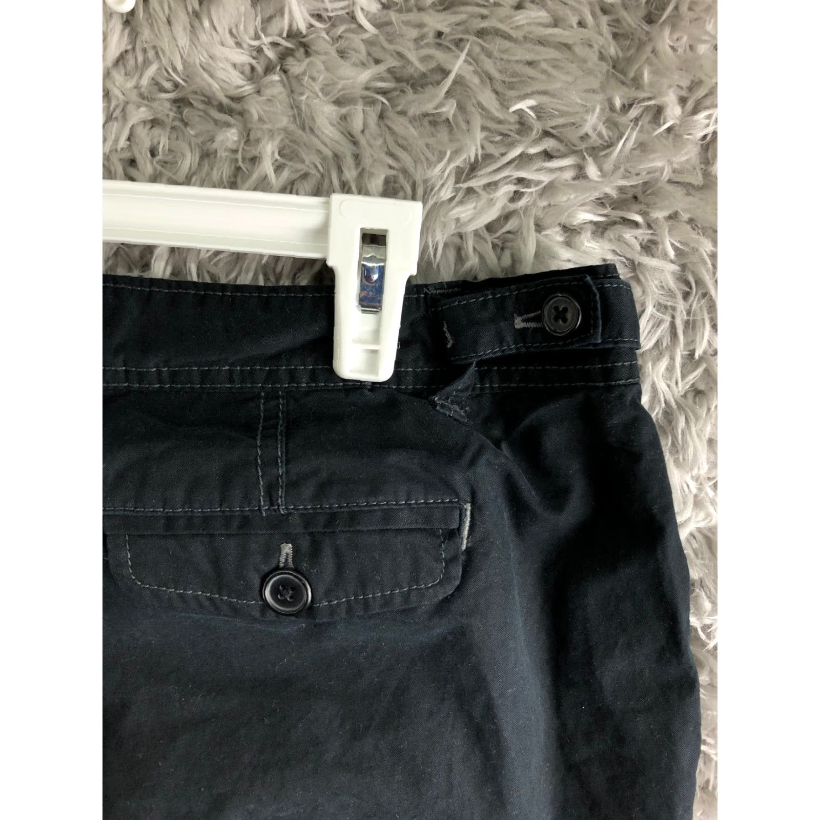 Old Navy Old Navy Womens Bermuda Shorts Mid Rise Dark Wash Black Cotton 2 Regular 28in Inseam 7in 5-Pocket Denim Casual Vintage N/A Size 26" / US 2 / IT 38 - 5 Thumbnail