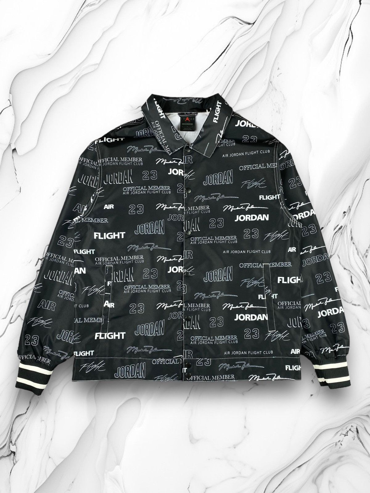 Jordan Brand × Nike Nike Air Jordan Satin Coaches Jacket Size S Size US S / EU 44-46 / 1 - 1 Thumbnail